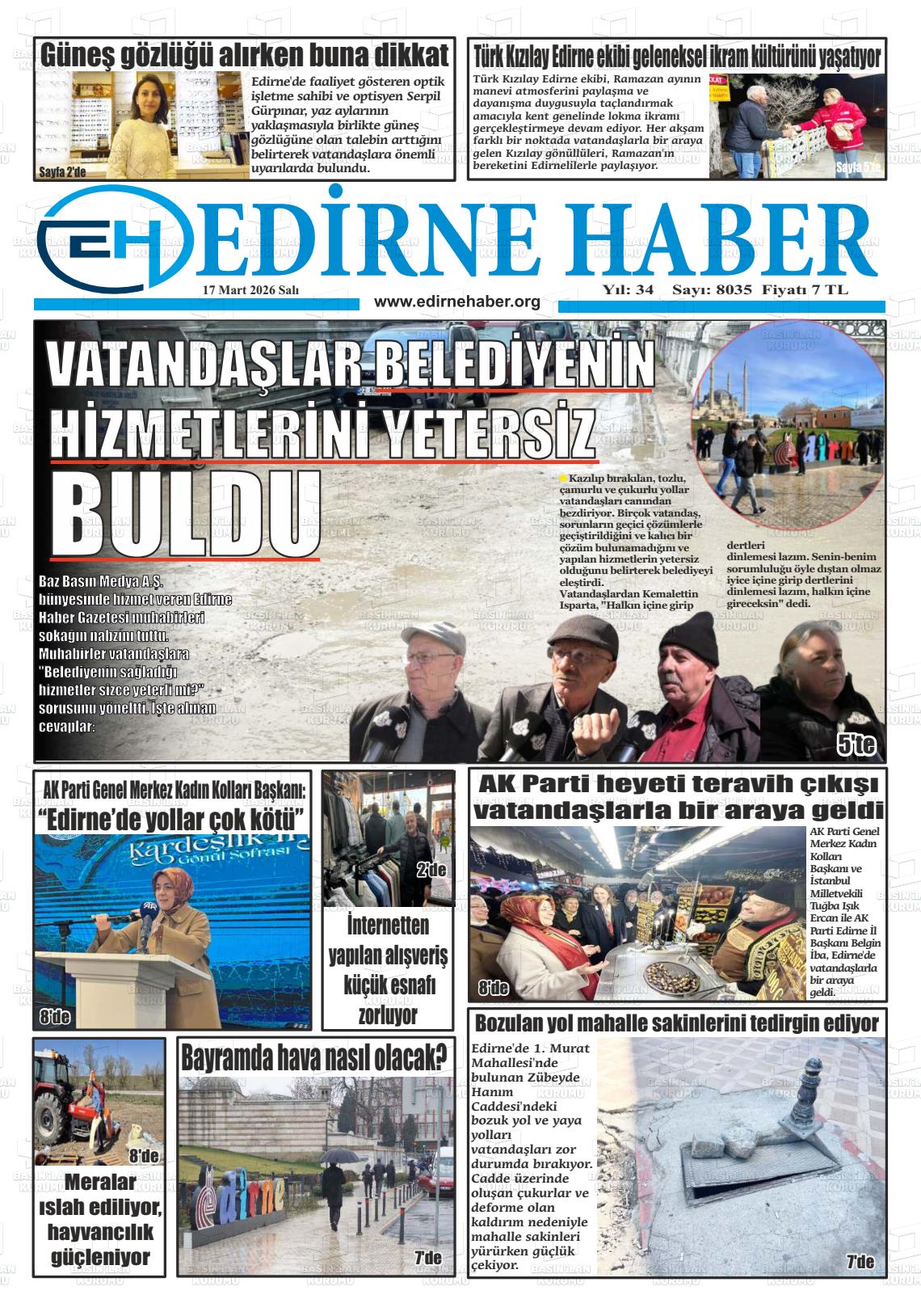 Edirne Haber 17.03.2026