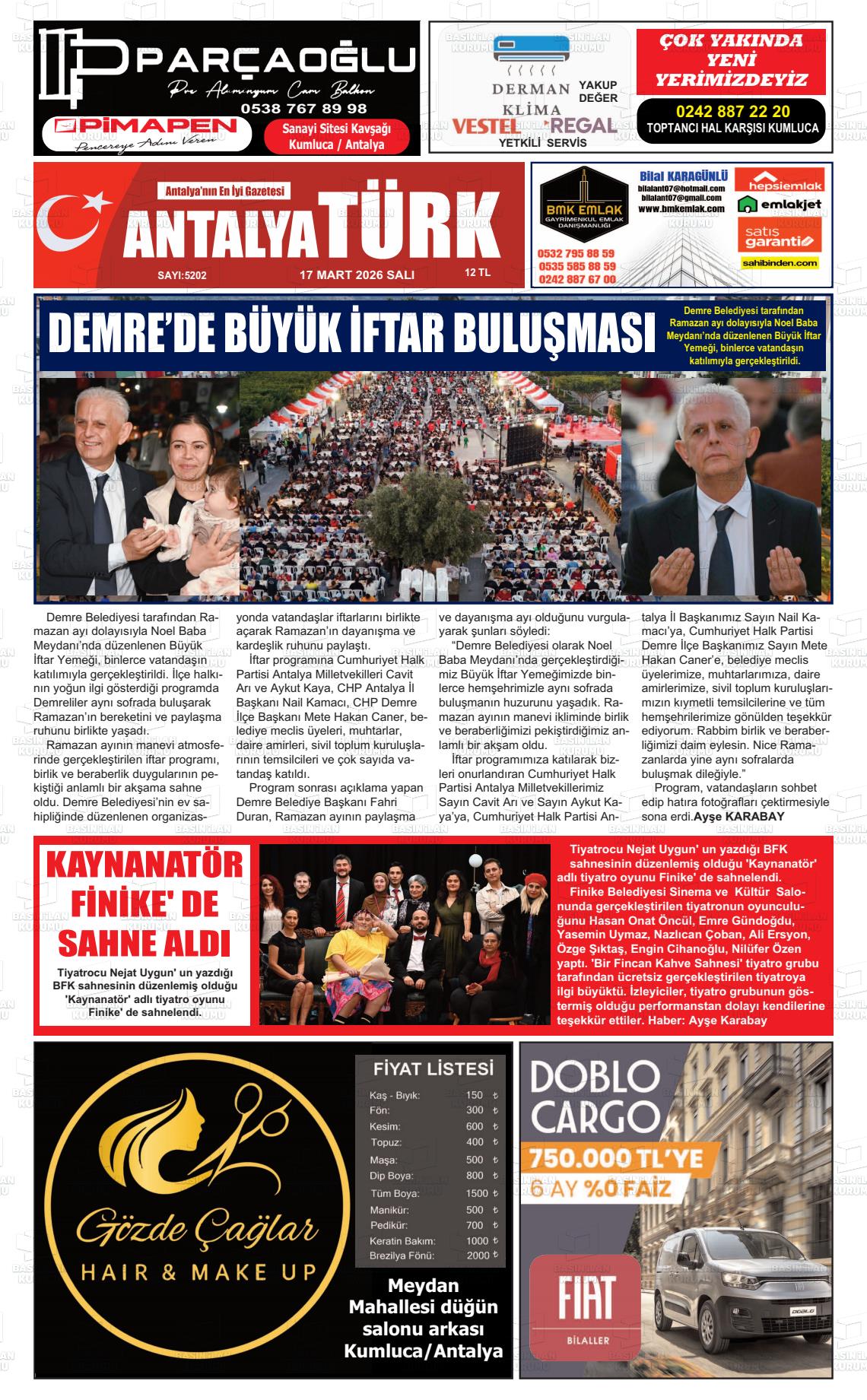 Antalya Finikea 17.03.2026