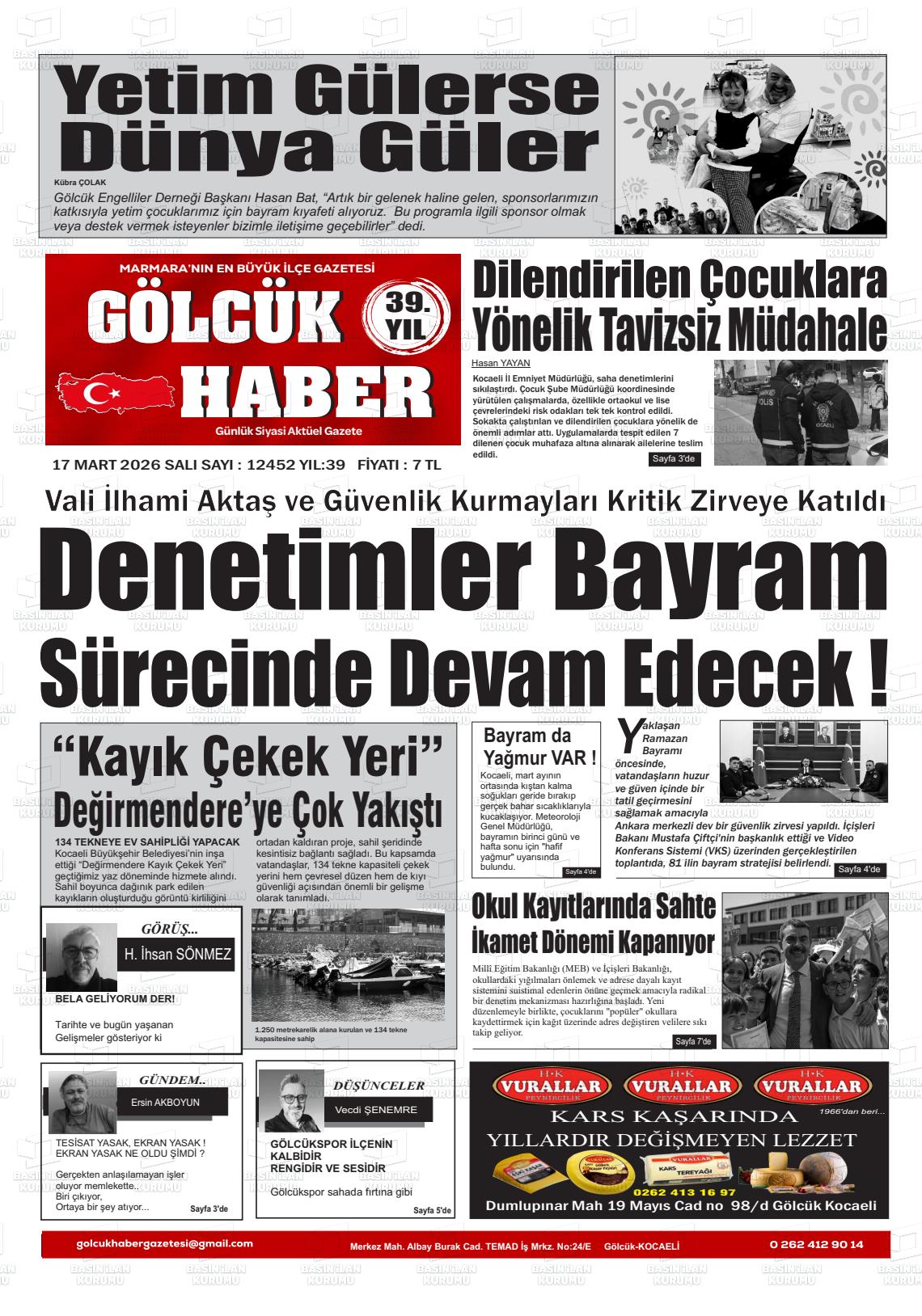 Kocaeli Golcukhaber 17.03.2026