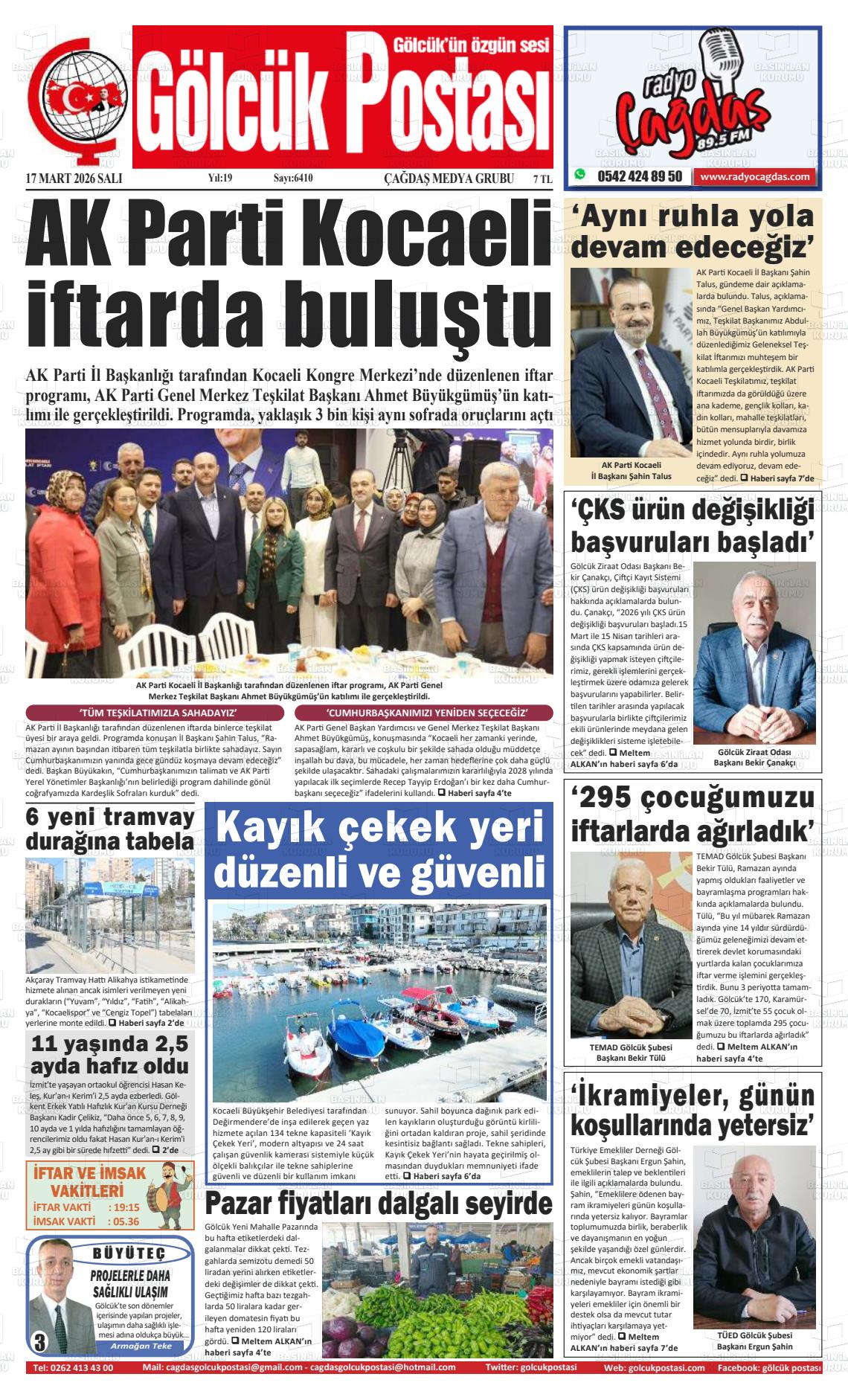 Kocaeli Golcukpostasi 17.03.2026
