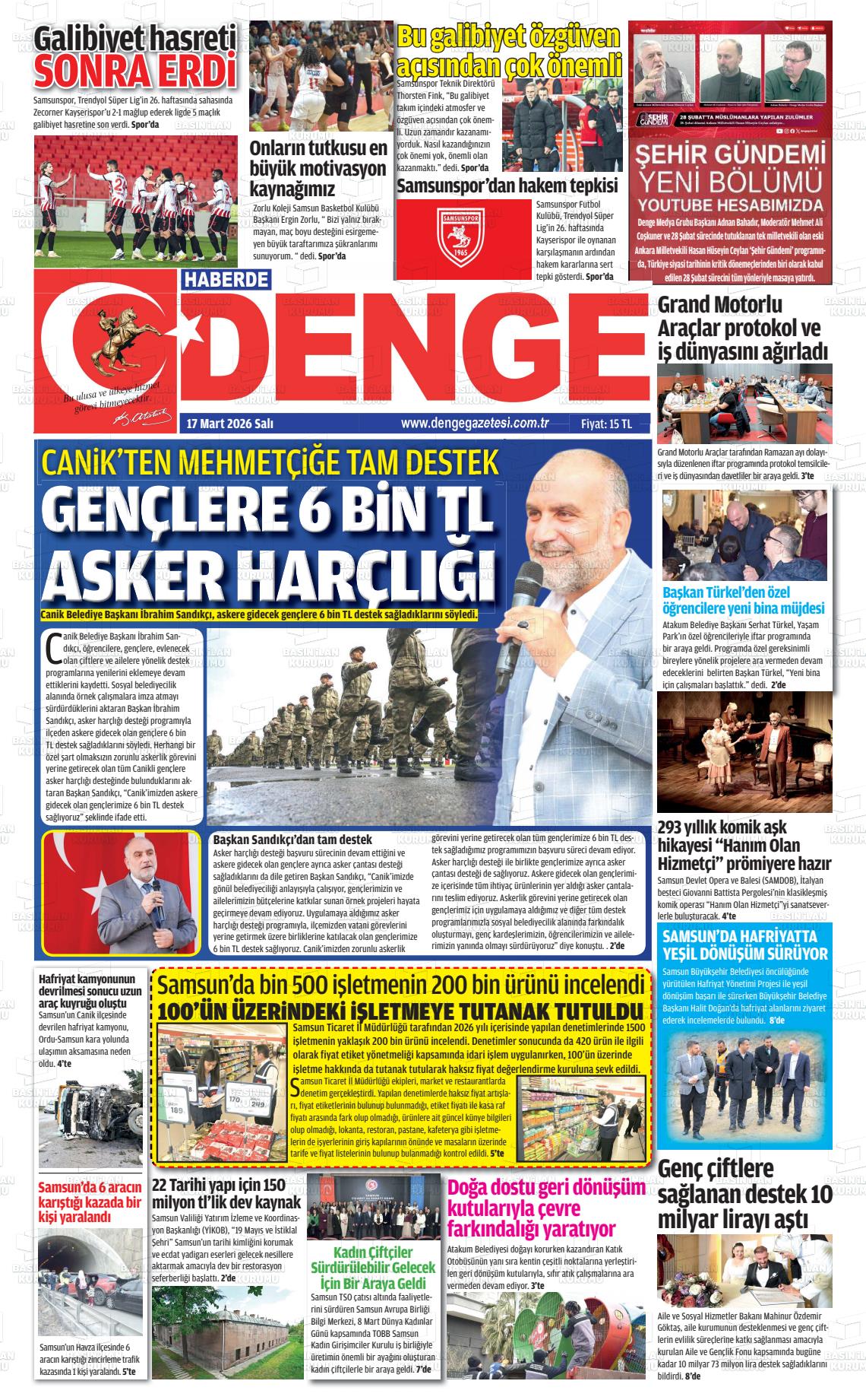 Samsun Haberdedenge 17.03.2026