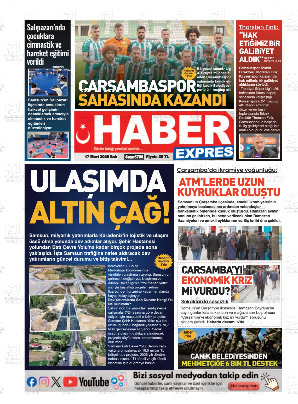 Samsun Haberexpres 17.03.2026