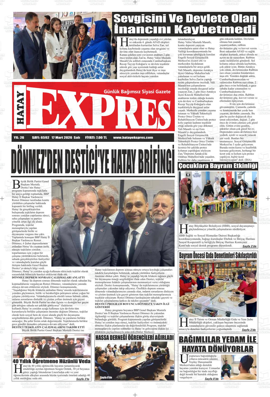 Hatay Expres 17.03.2026