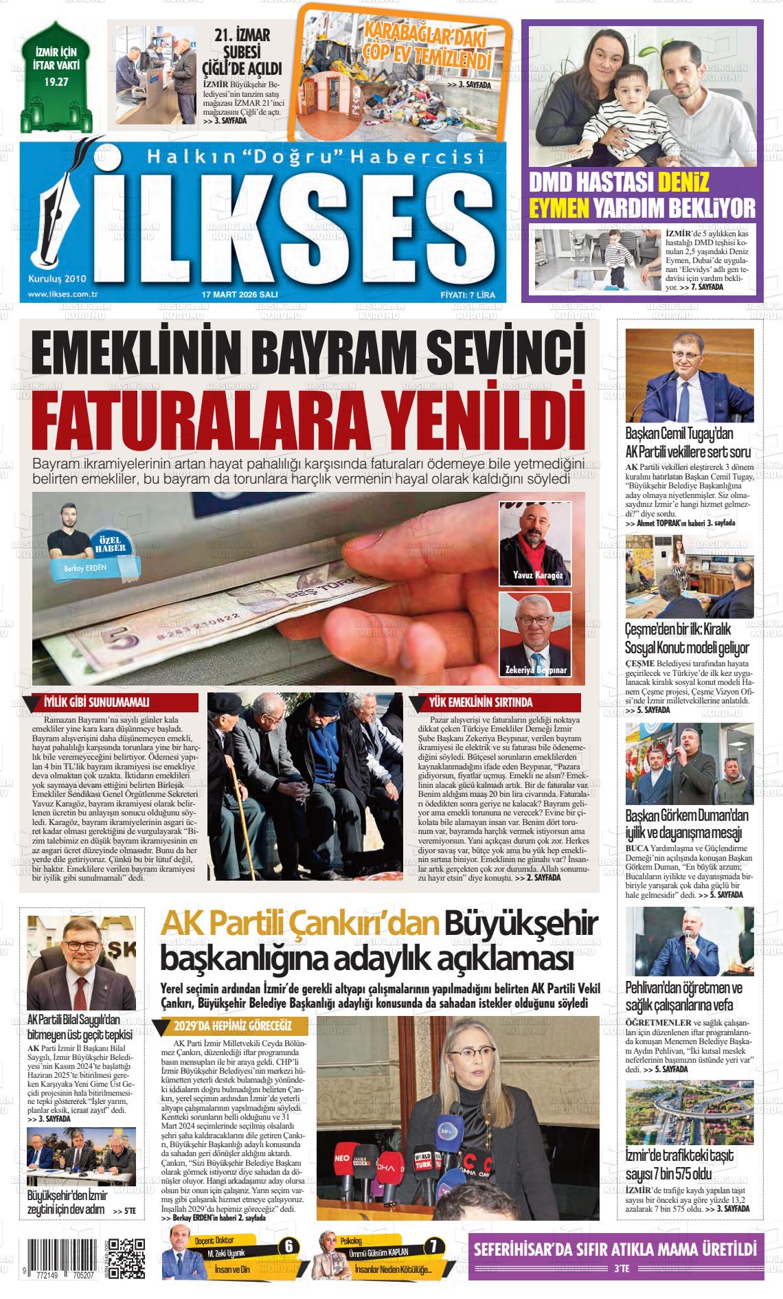 Izmir Ilkses 17.03.2026