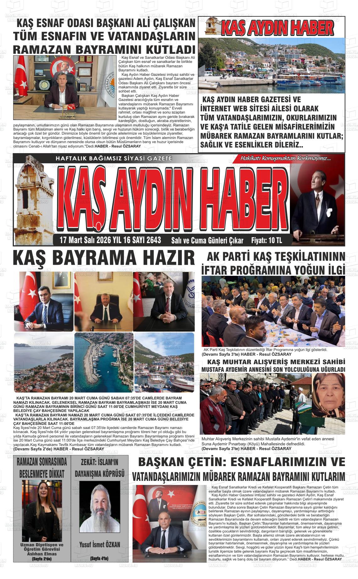Antalya Kasaydinheber 17.03.2026