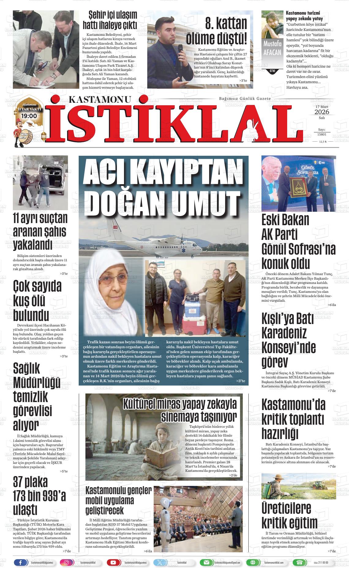 Kastamonu 17.03.2026