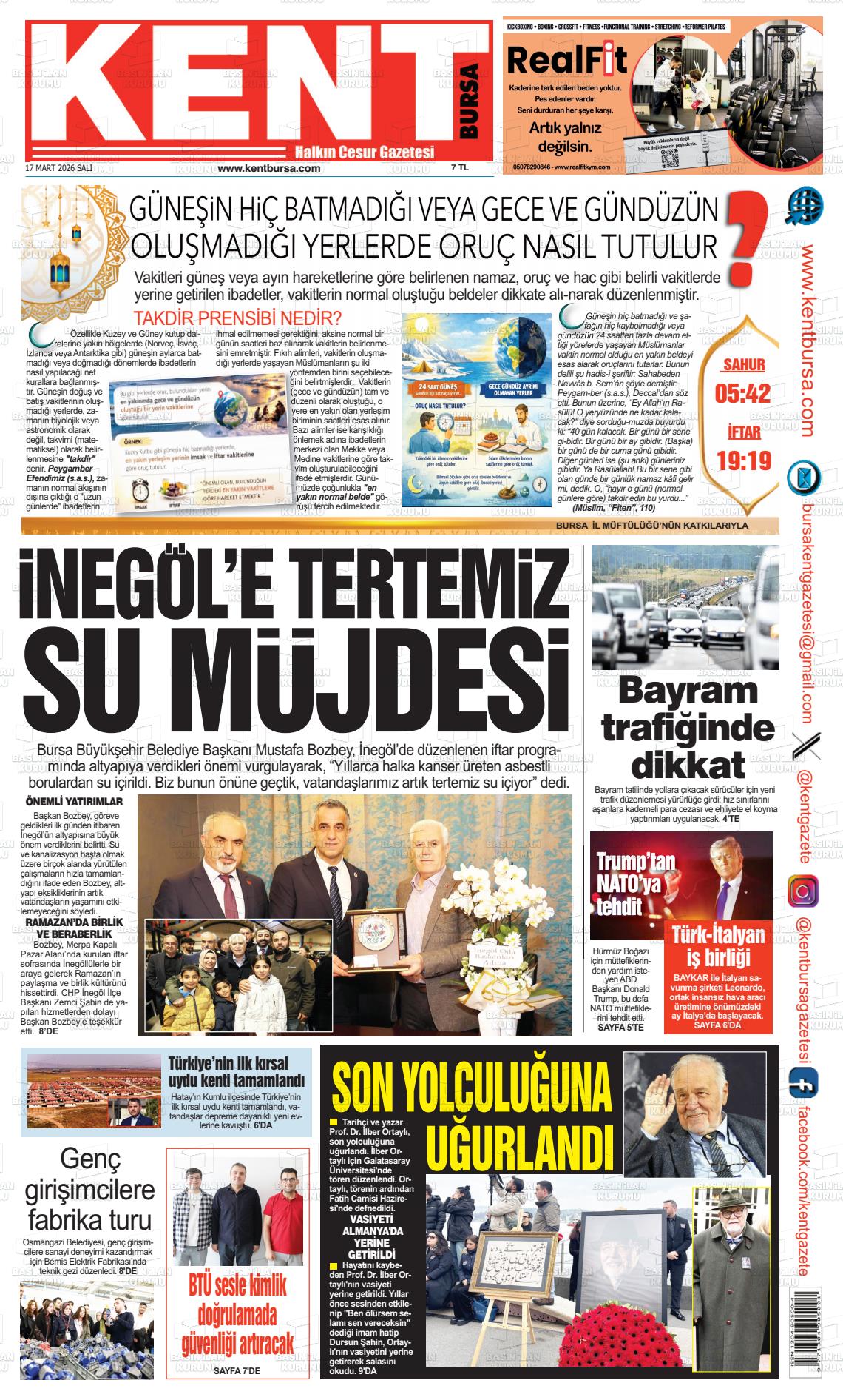 Bursa Kent 17.03.2026