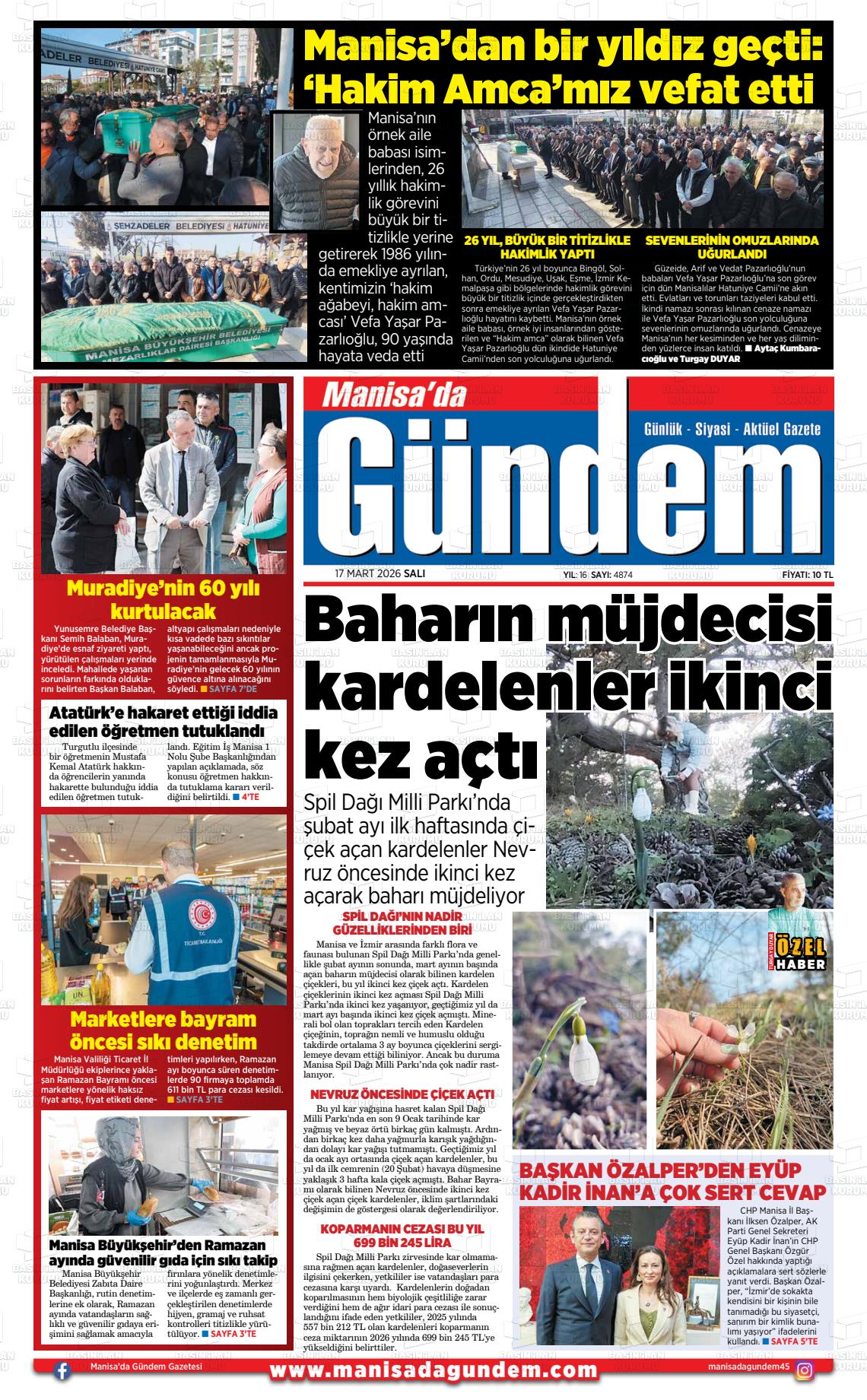 Manisa Dagundem 17.03.2026