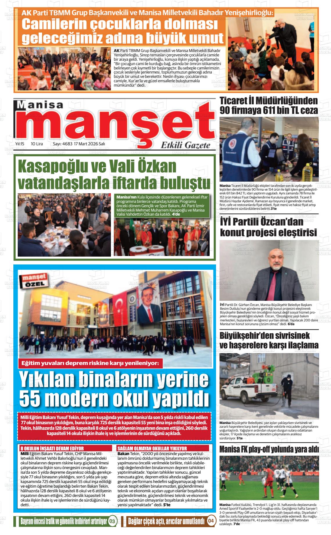 Manisa Manset 17.03.2026