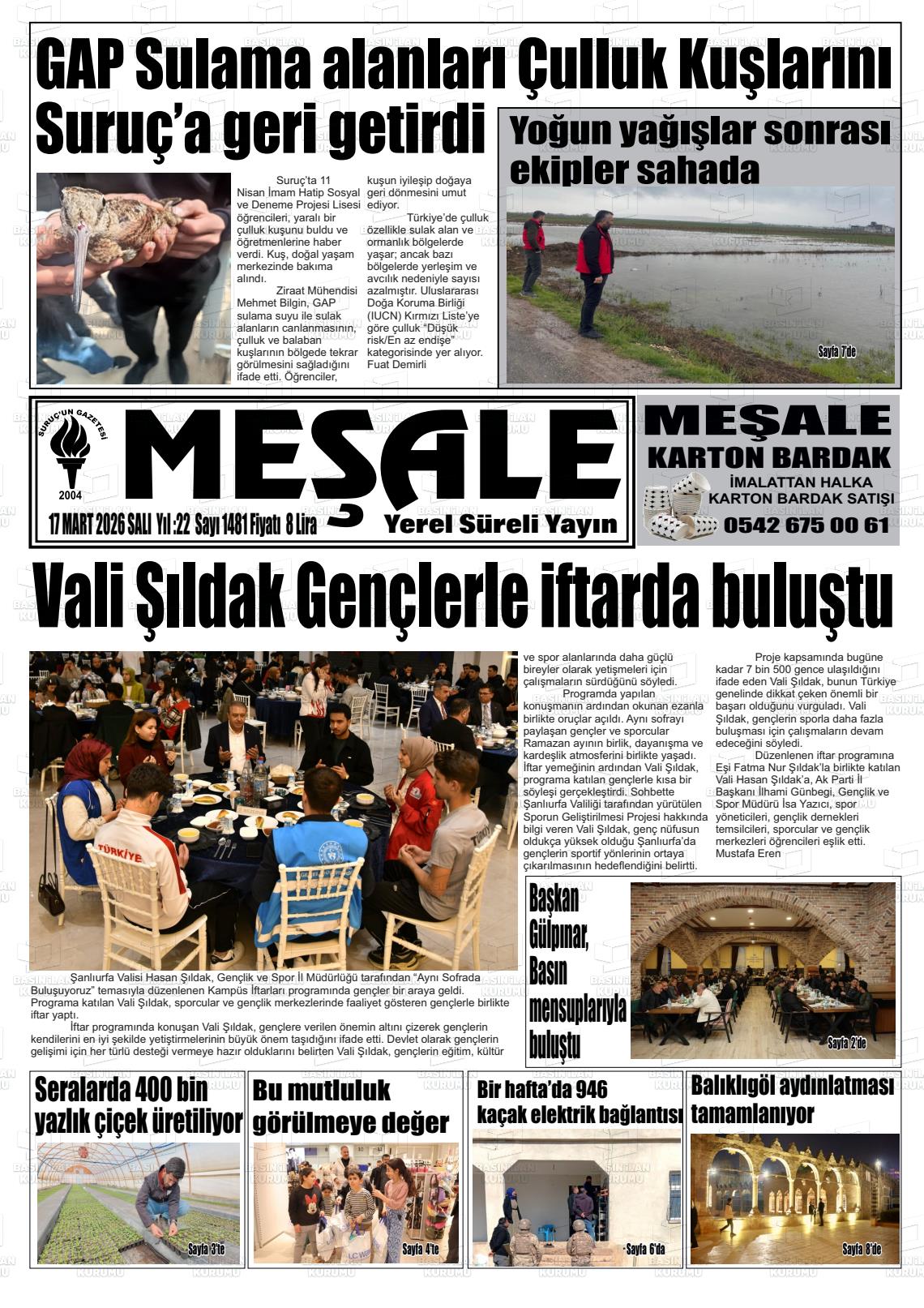 Sanliurfa Mesale 17.03.2026