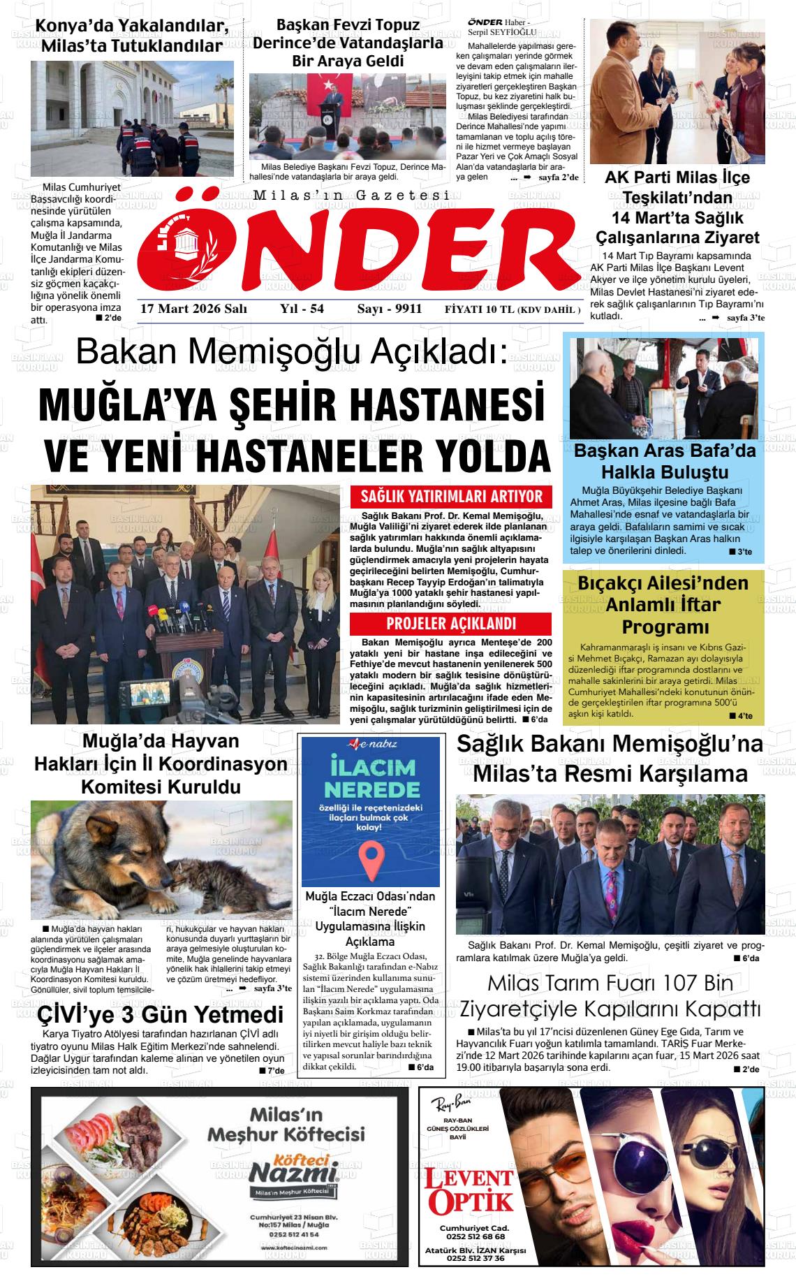 Mugla Onder 17.03.2026