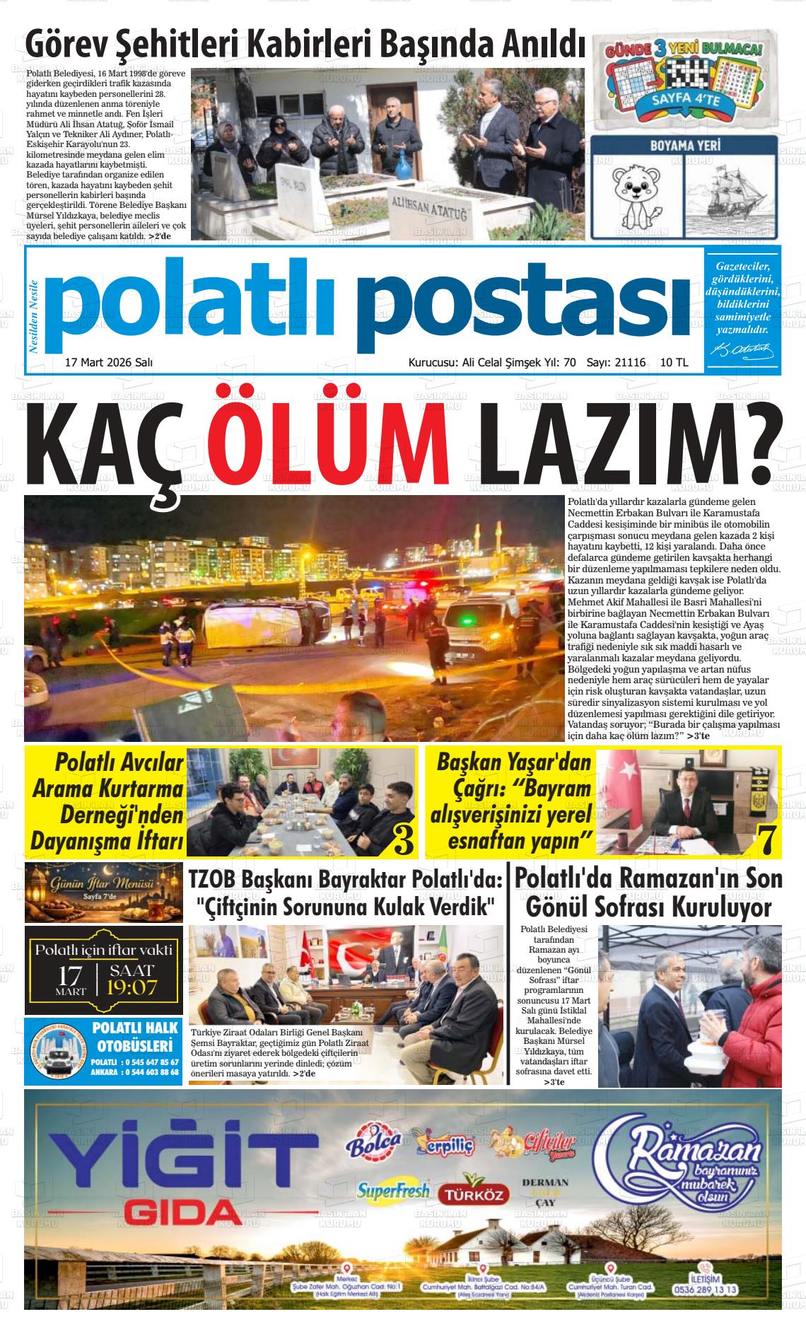 Ankara Polatlipostasi 17.03.2026