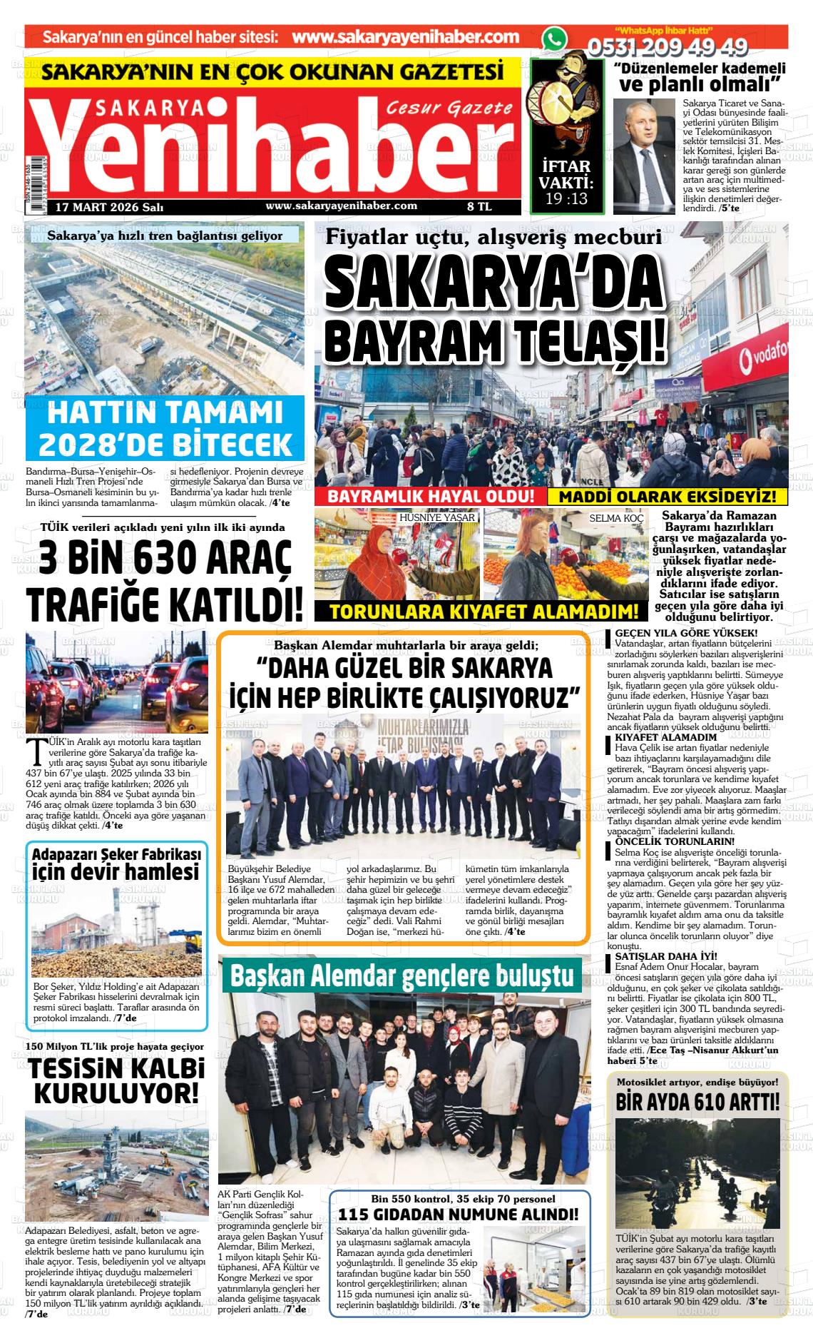 Sakarya Yenihaber 17.03.2026