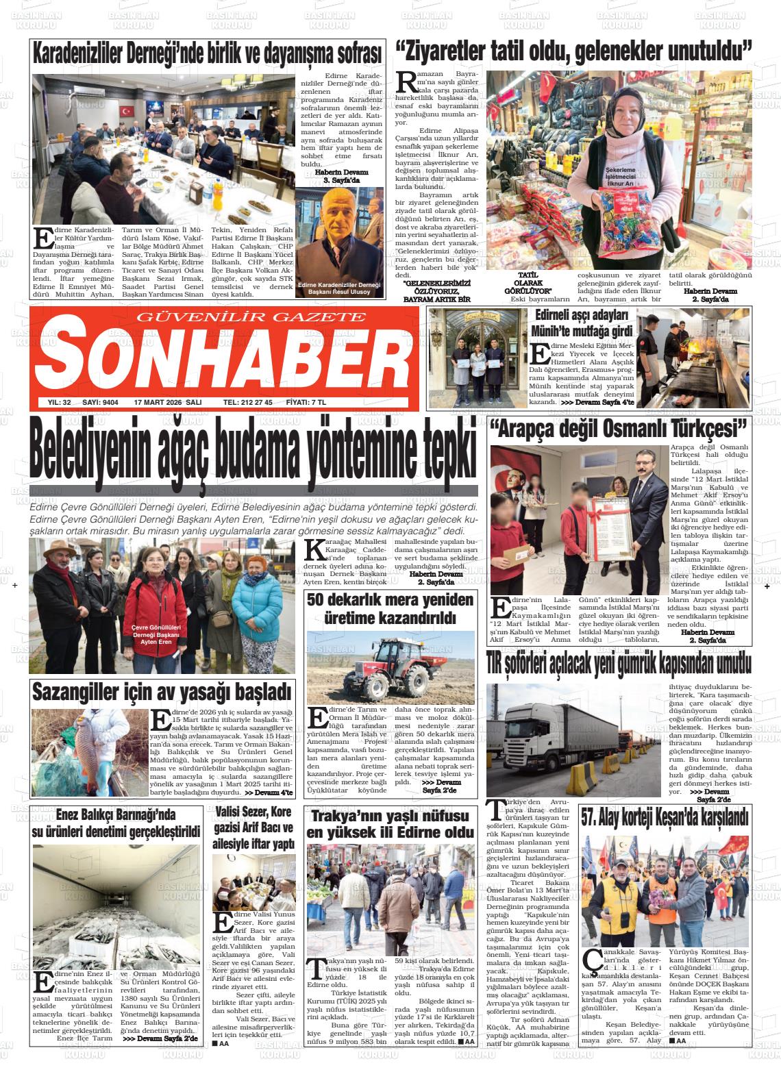 Eskisehir Sonhaber 17.03.2026