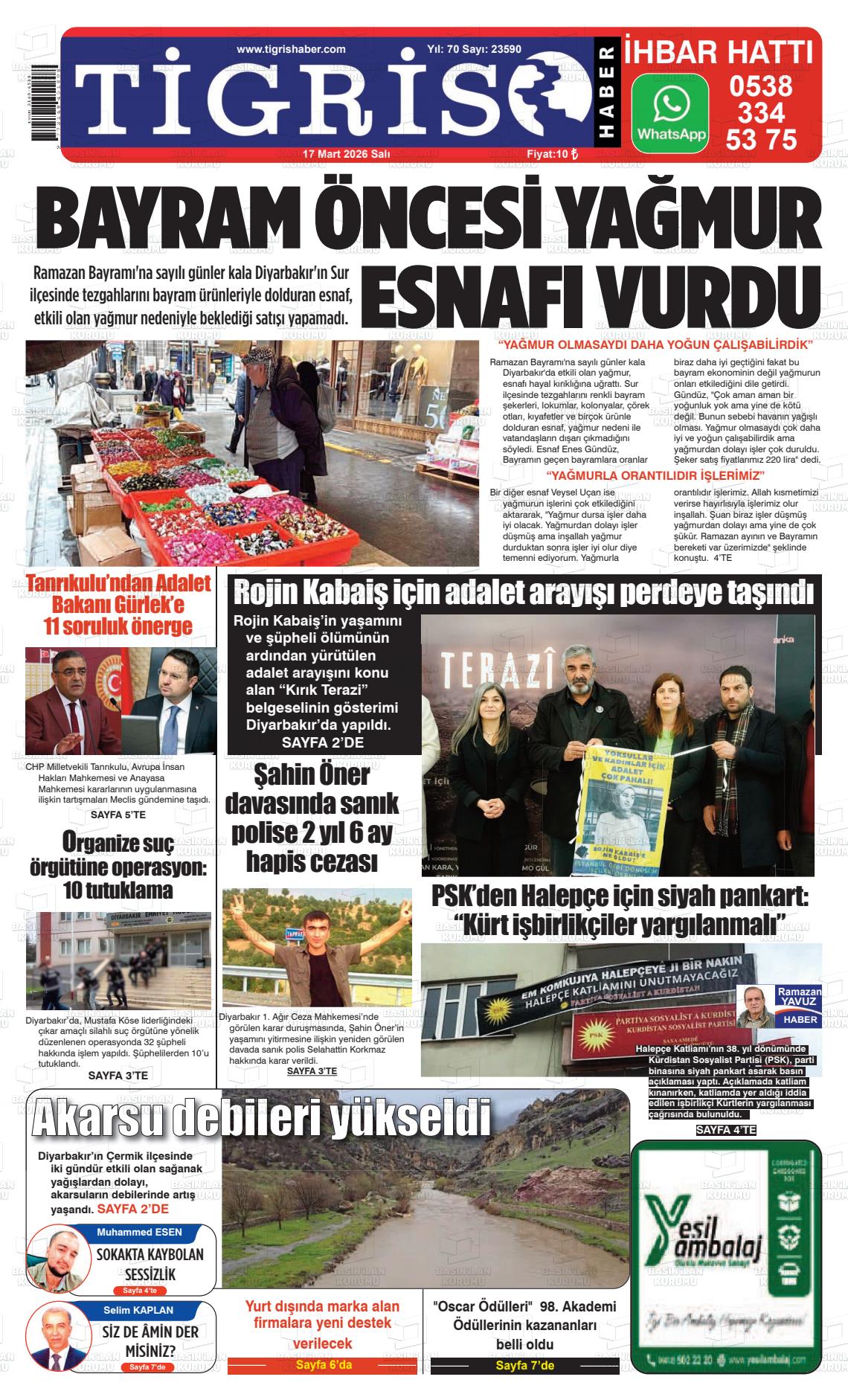 Diyarbakir Tirgis 17.03.2026