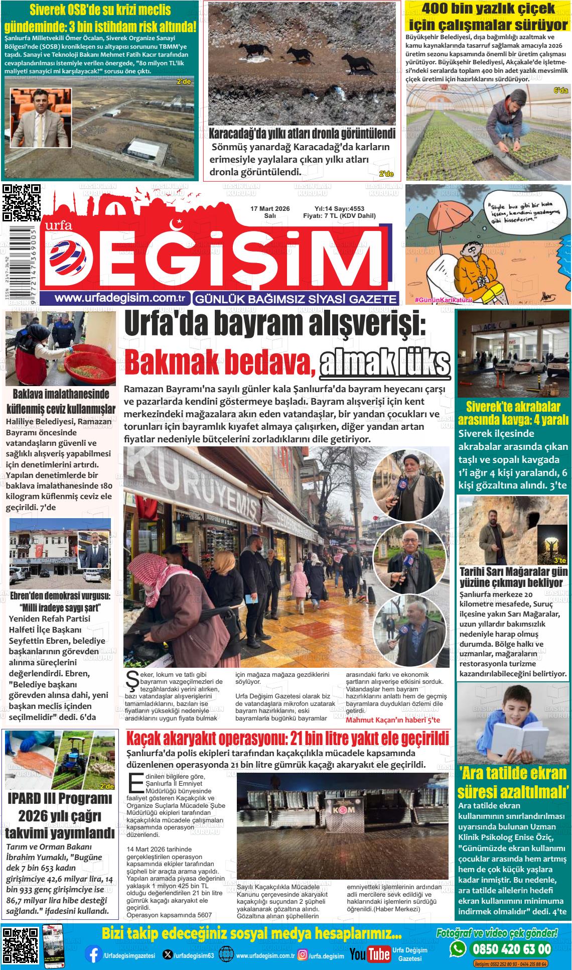 Sanliurfa Urfastar 17.03.2026