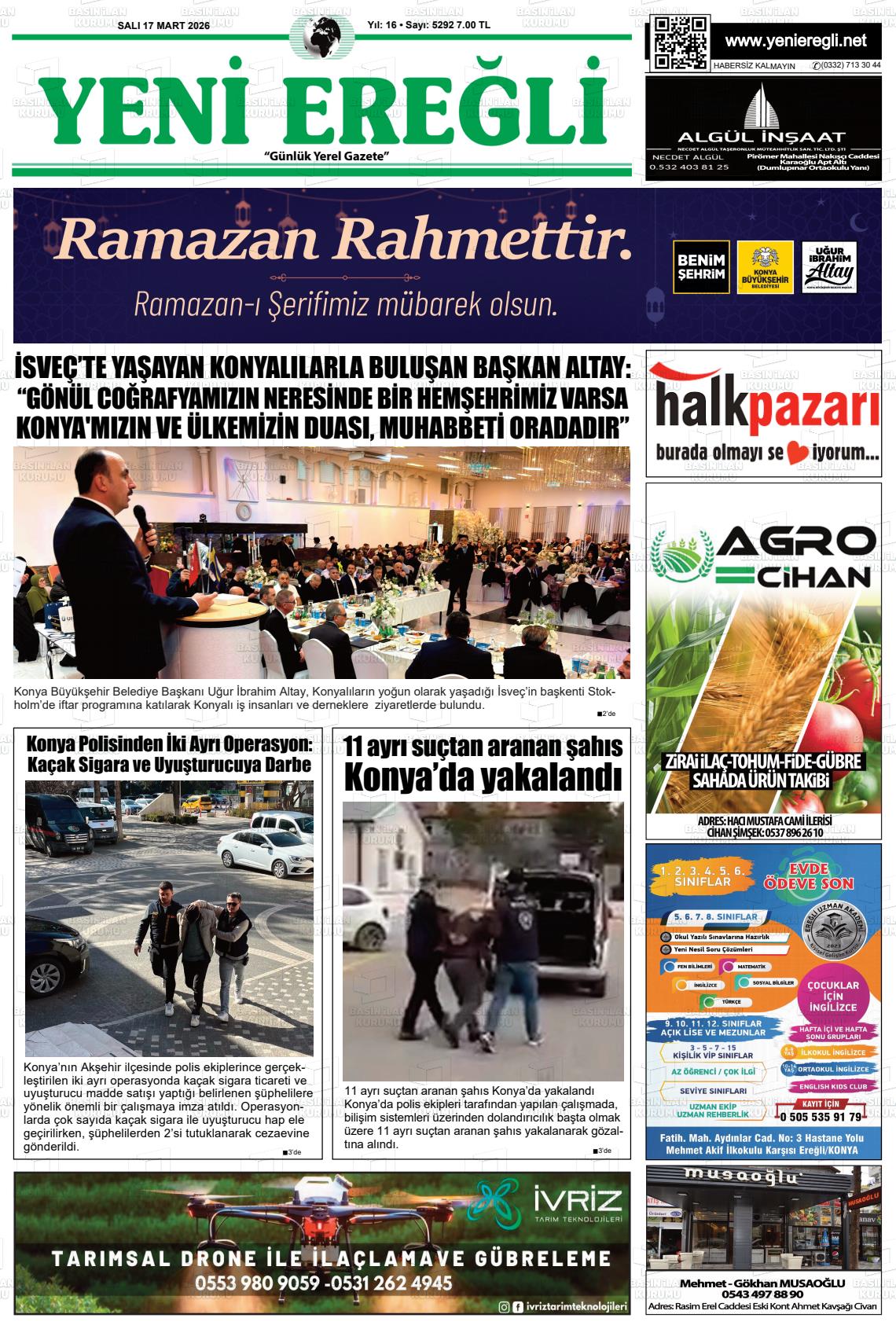 Konya Yenieregli 17.03.2026