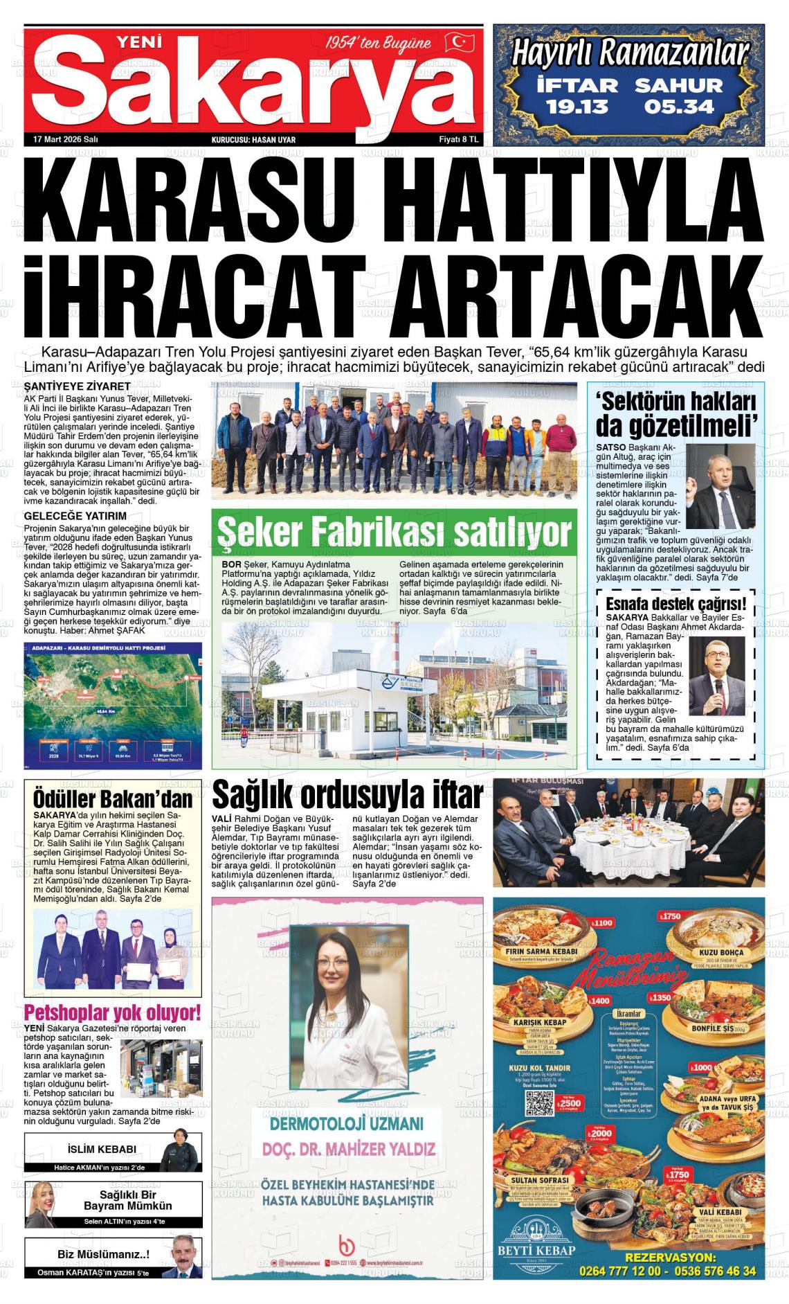 Sakarya Yeni 17.03.2026