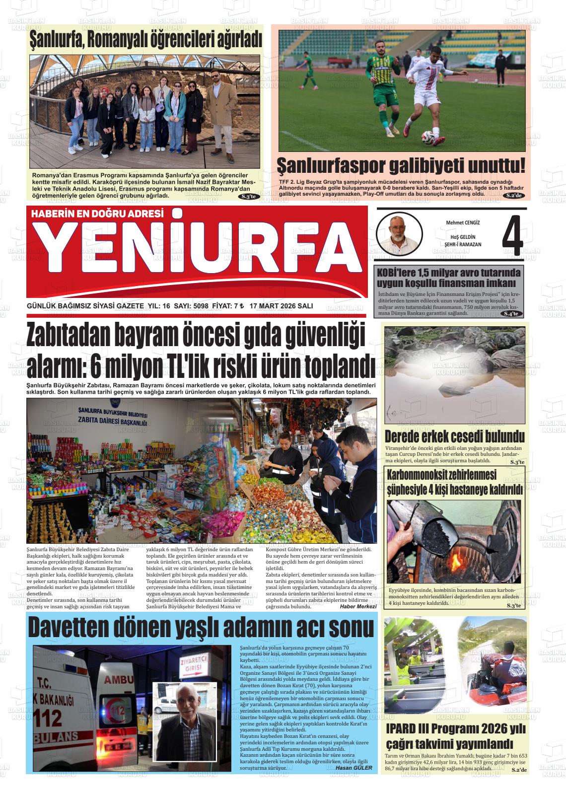 Sanliurfa Yeniurfa 17.03.2026