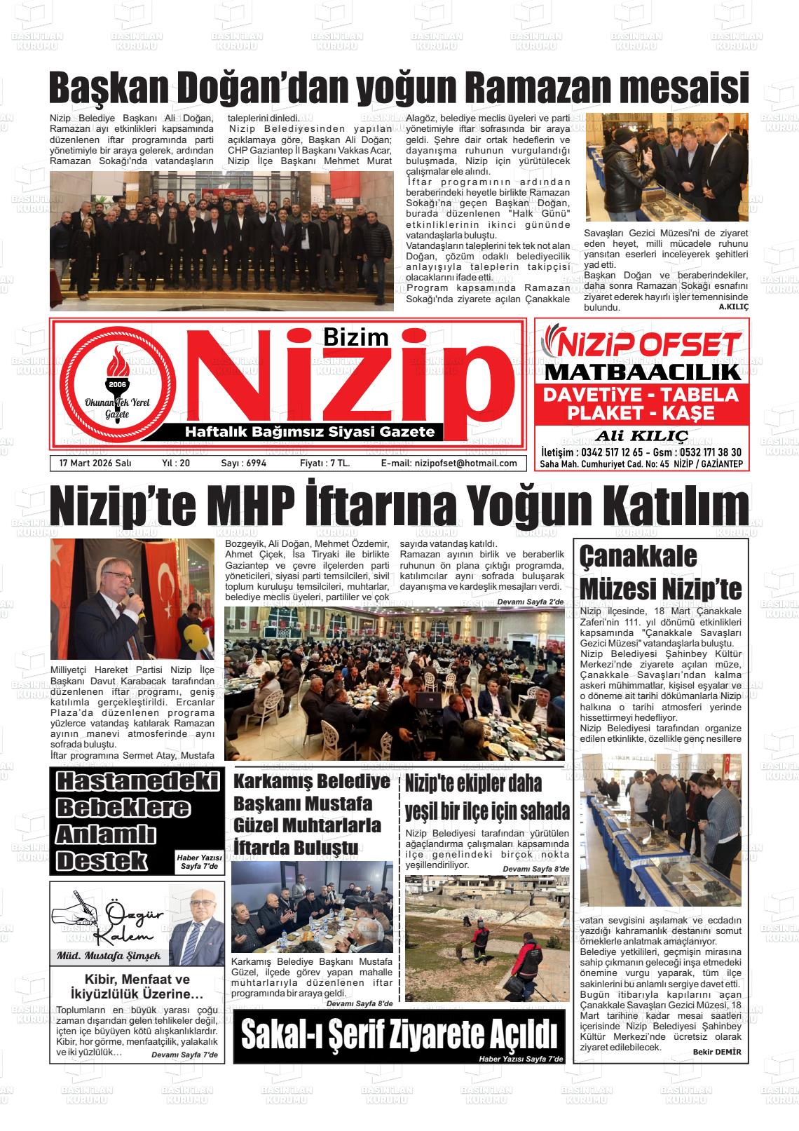 Gaziantep Yesilnizip 17.03.2026