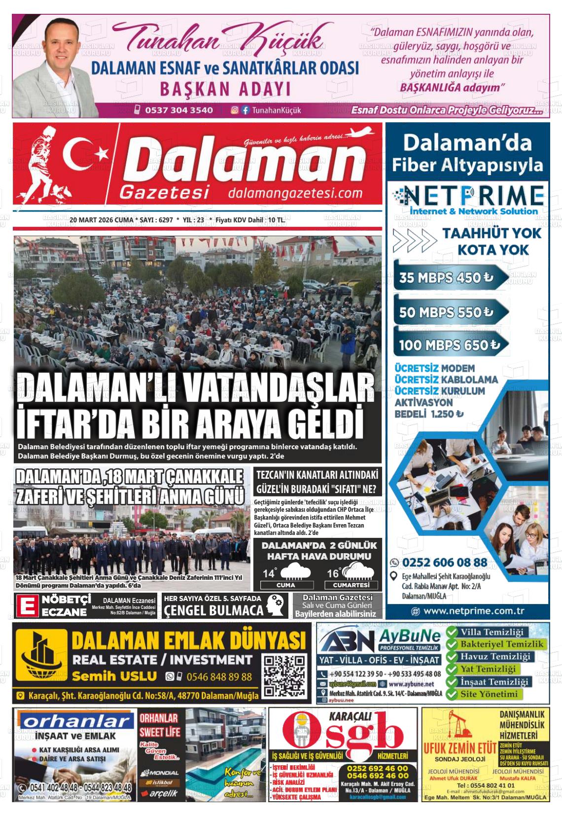 Mugla Dalaman 20.03.2026