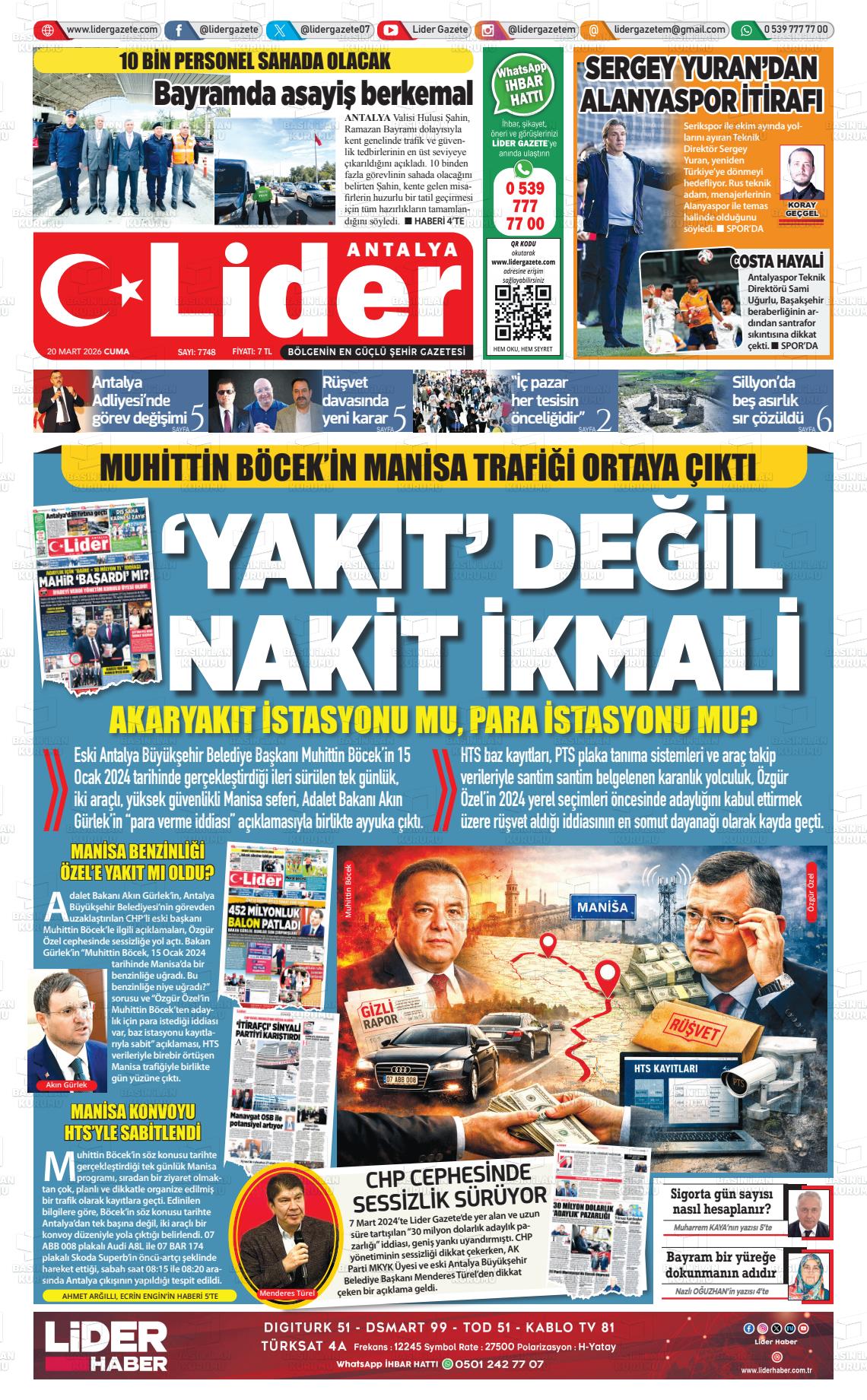 Antalya Gazetebir 20.03.2026