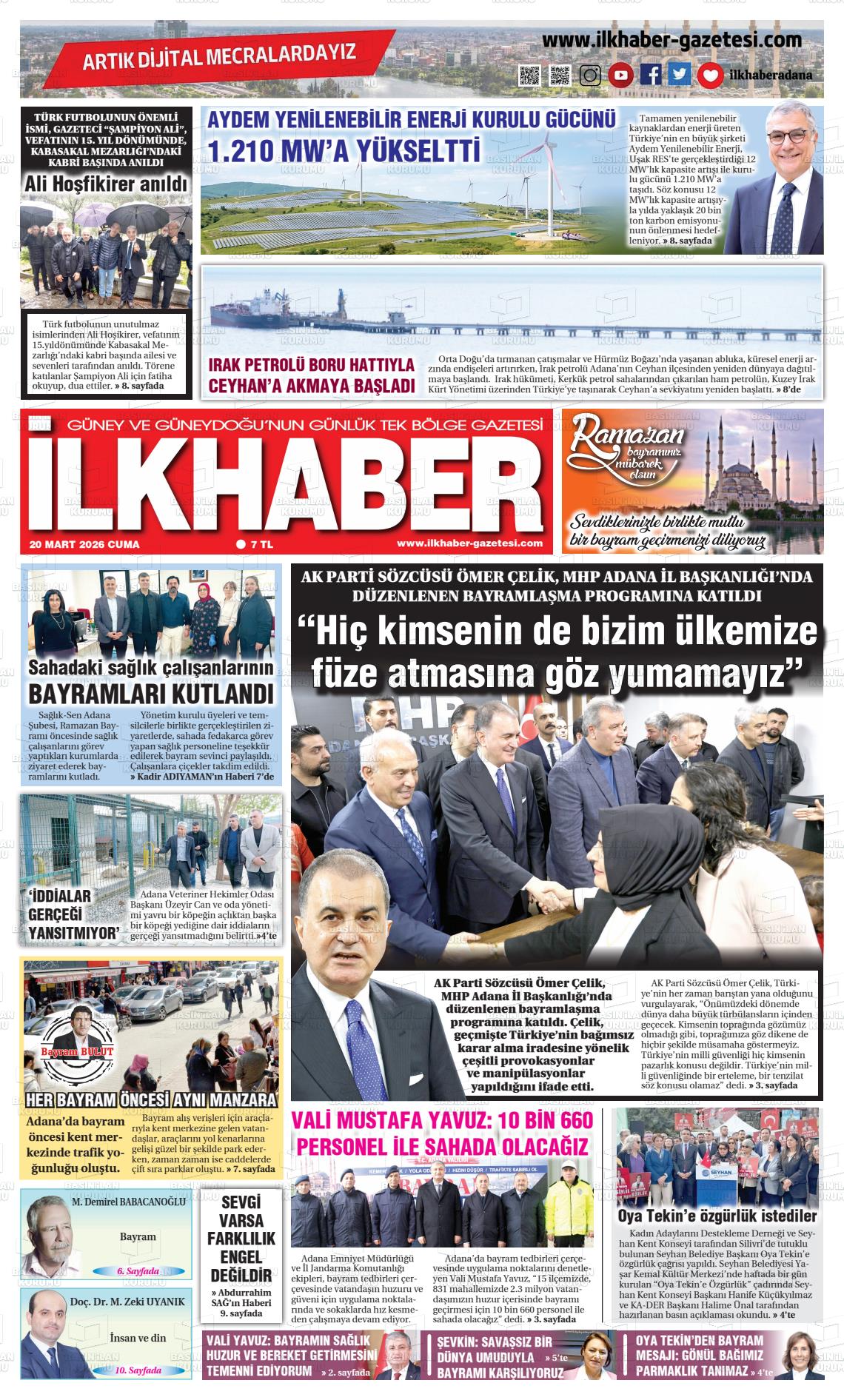 Adana Ilkhaber 20.03.2026