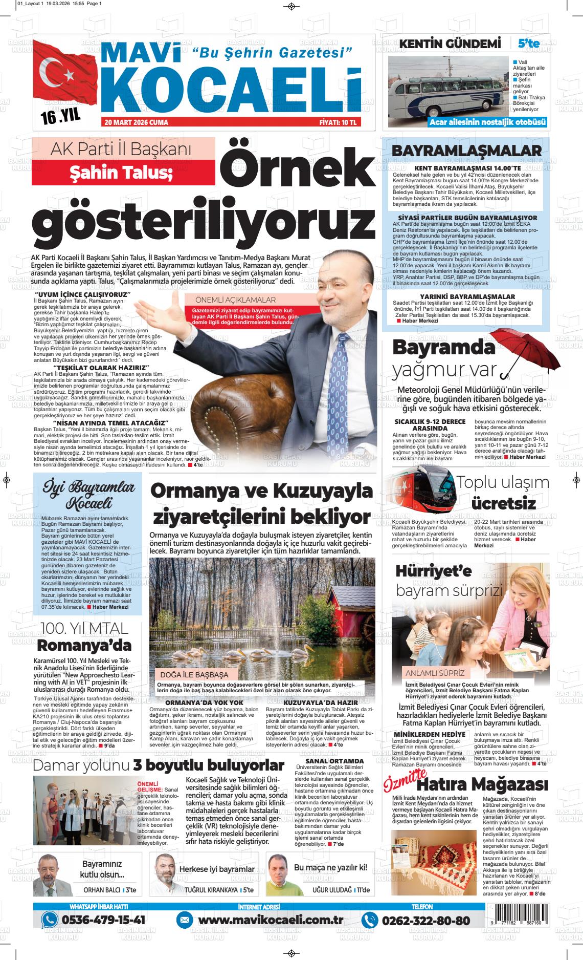 Kocaeli Mavi 20.03.2026