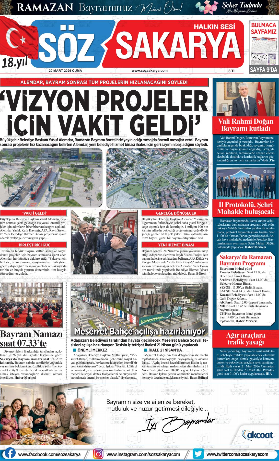 Sakarya Halk 20.03.2026