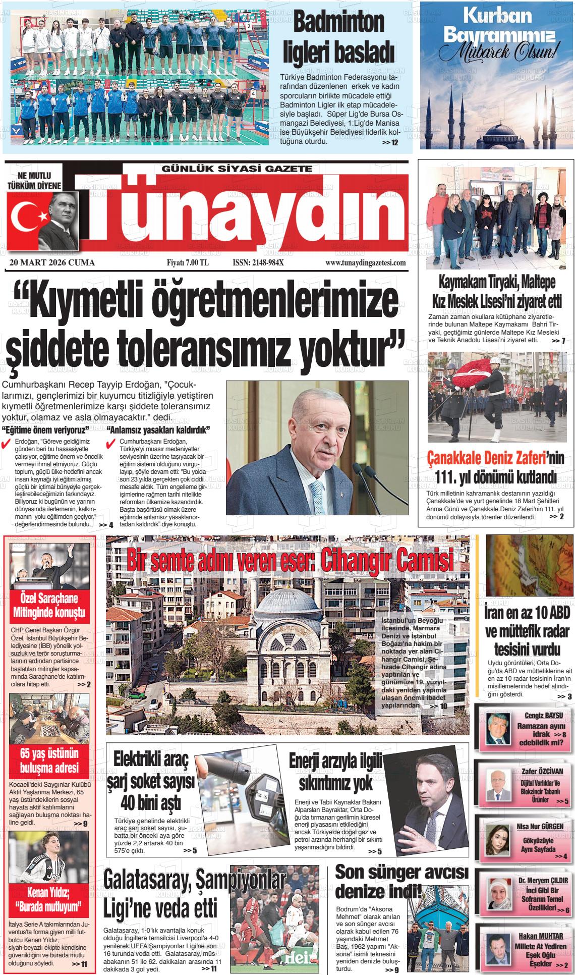 Istanbul Tunaydin 20.03.2026