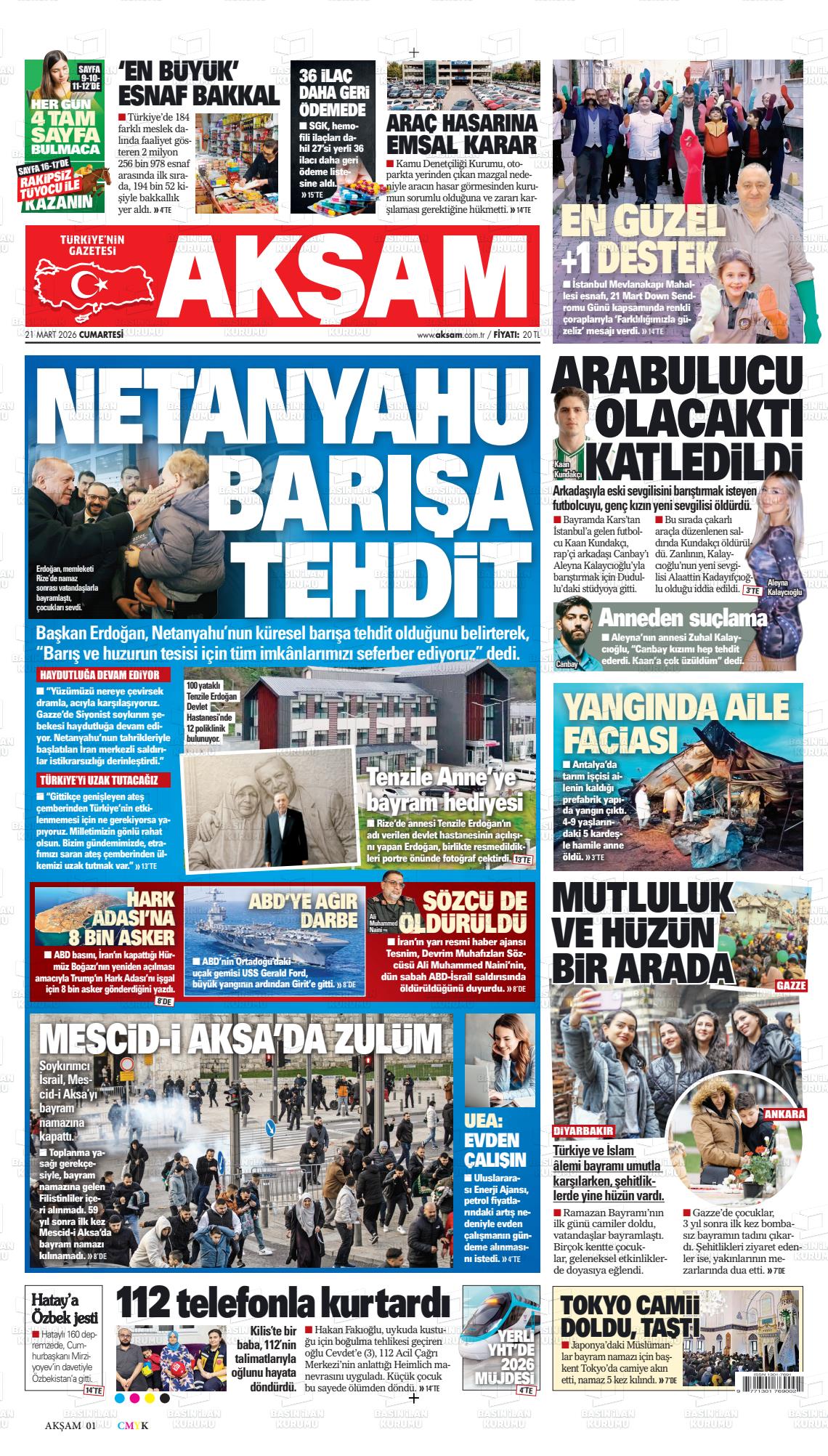 Akşam Gazetesi 21.03.2026