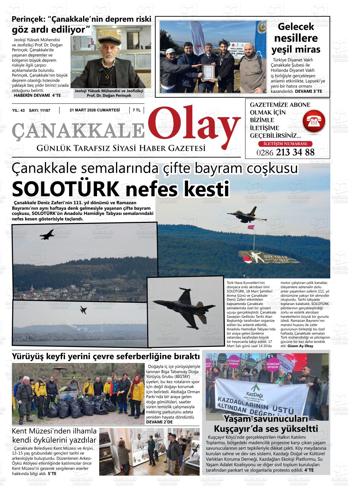 Canakkale Olay 21.03.2026