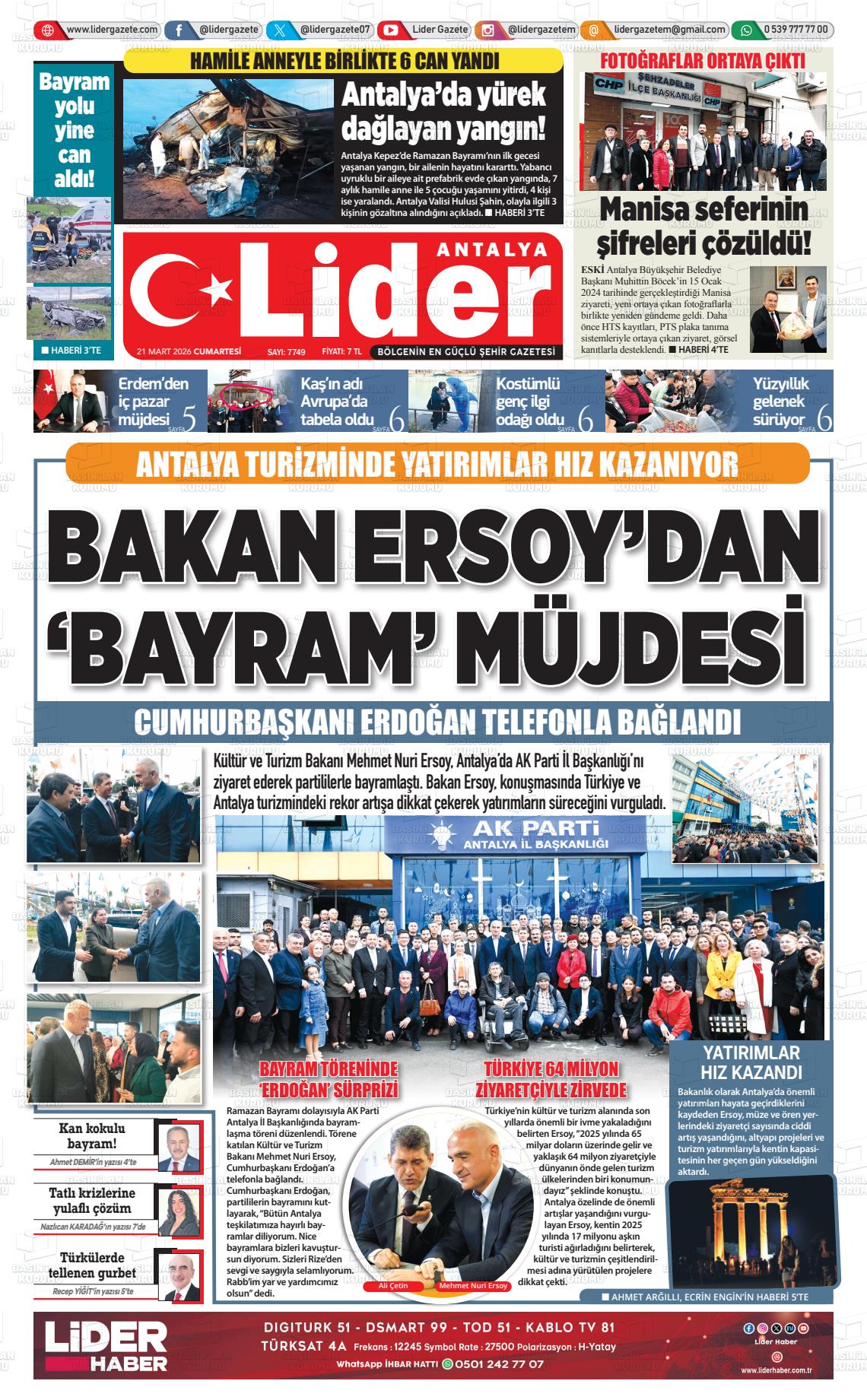 Antalya Gazetebir 21.03.2026