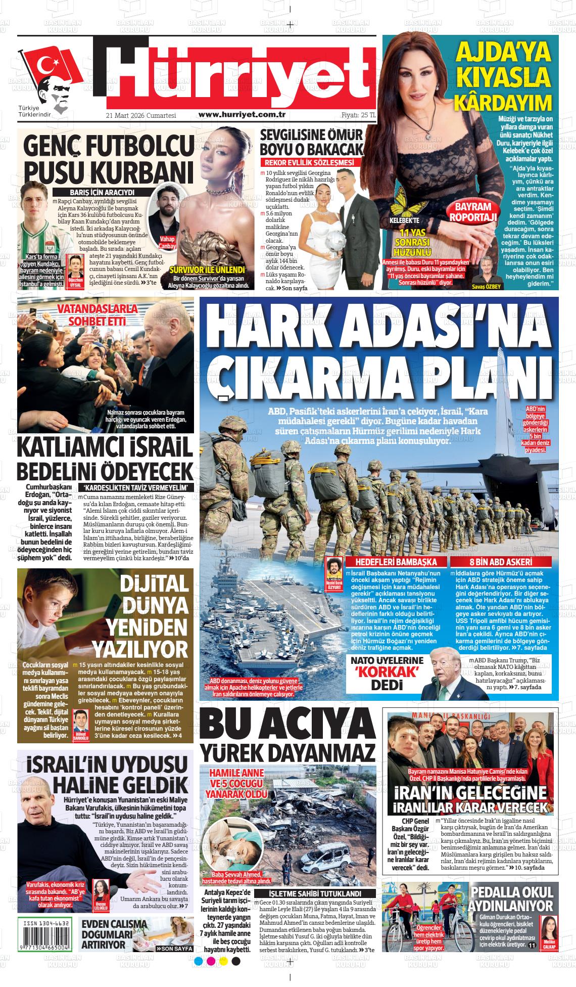 Hürriyet Gazetesi 21.03.2026