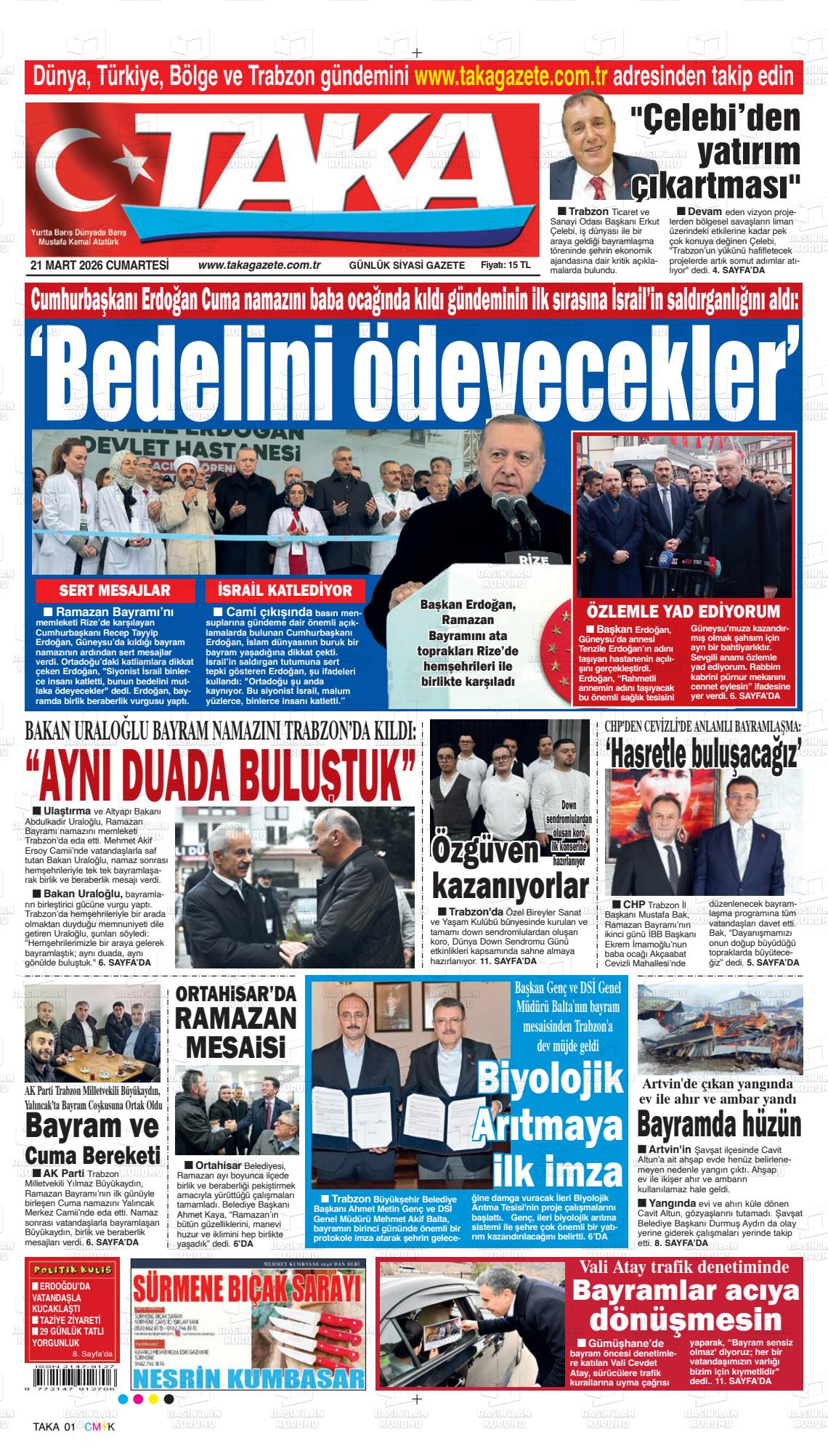 Trabzon Taka 21.03.2026