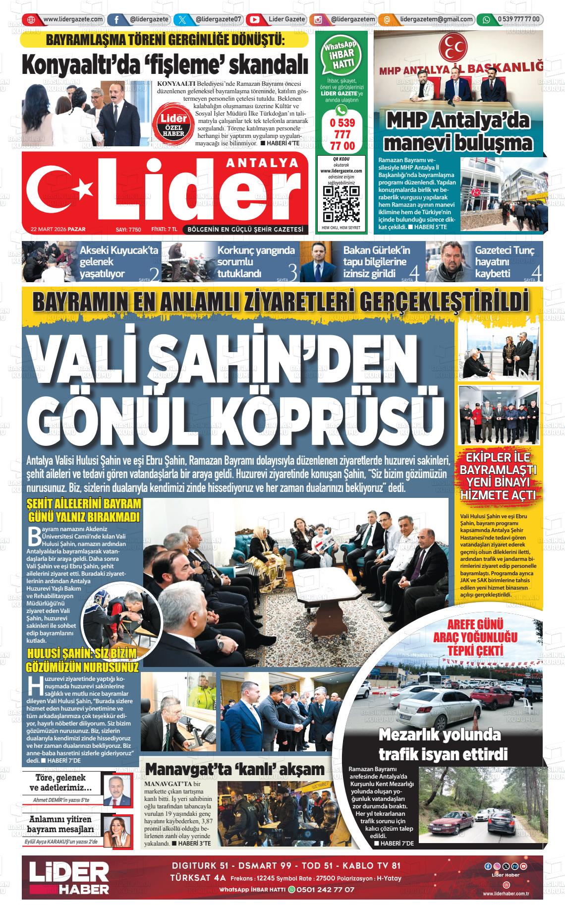 Antalya Gazetebir 22.03.2026