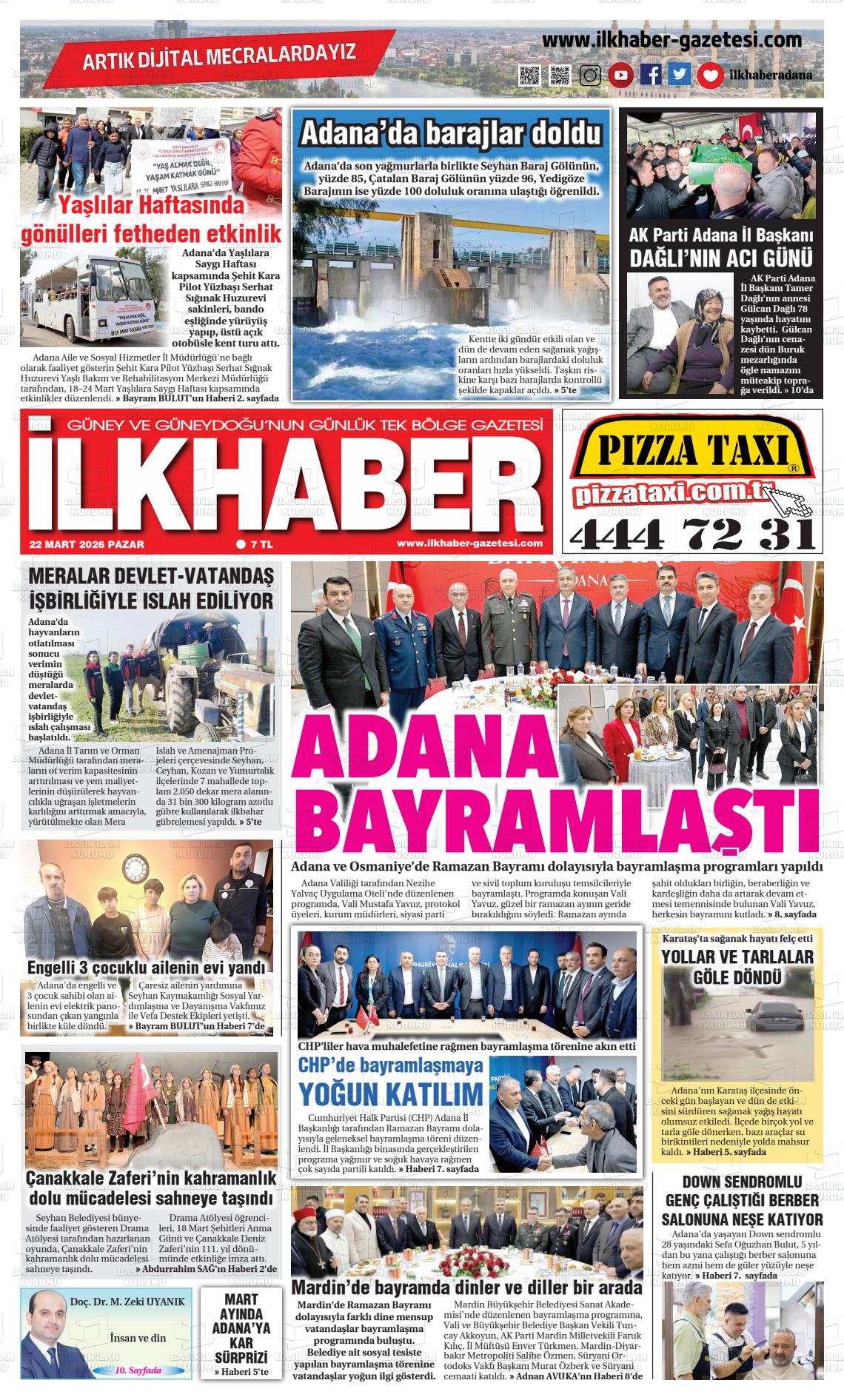 Adana Ilkhaber 22.03.2026