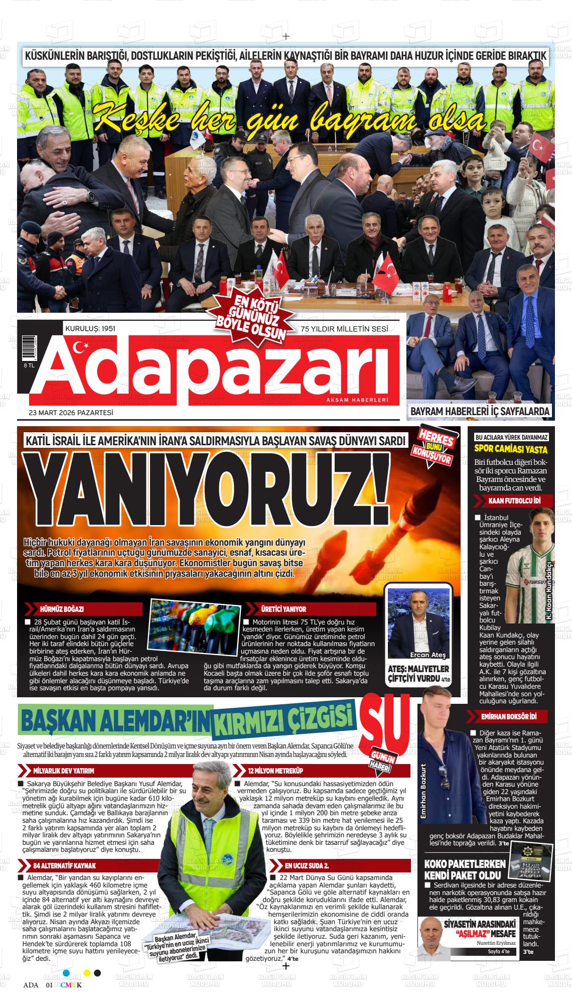 Sakarya Adapazariaksamhaberleri 23.03.2026