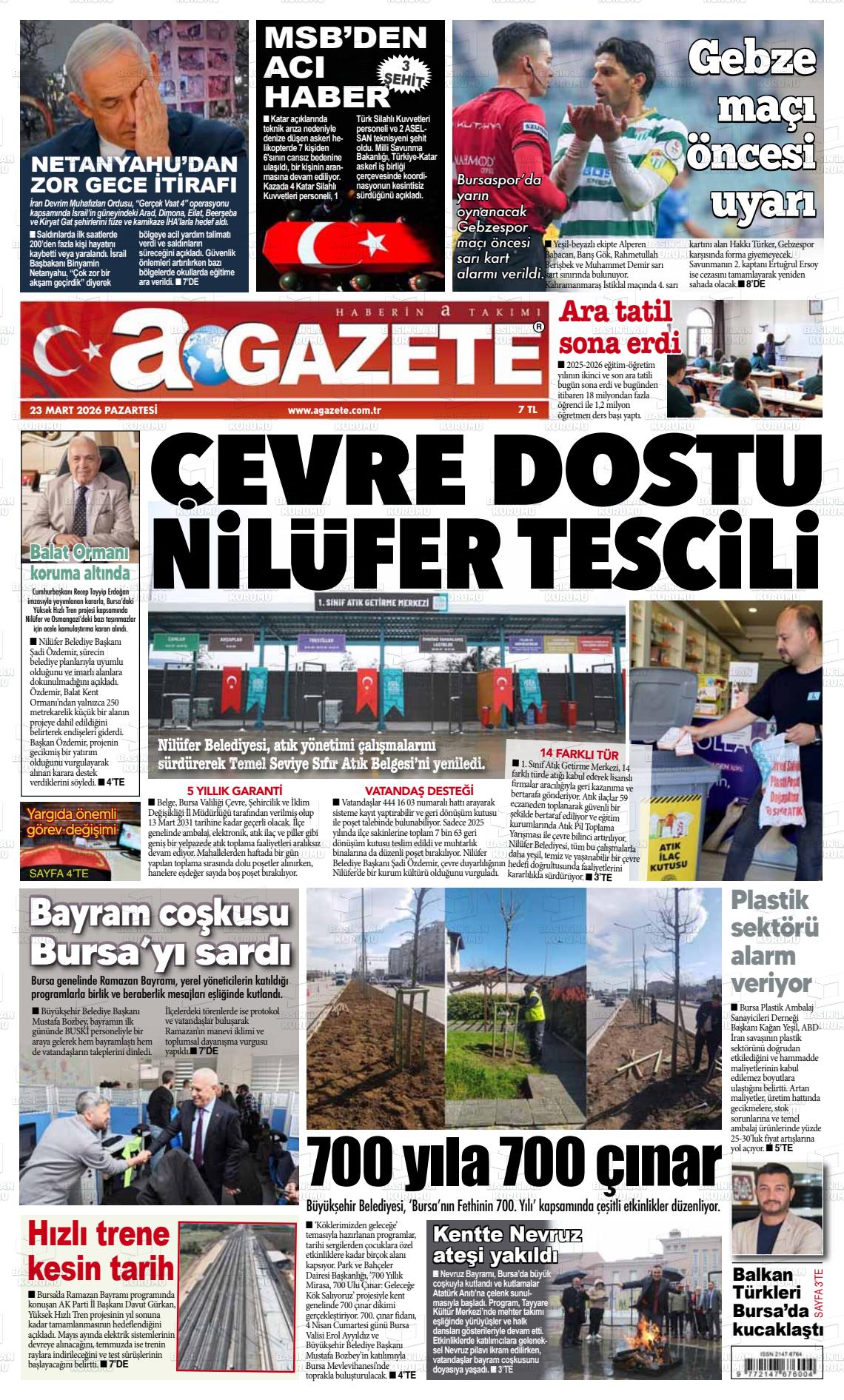 Bursa Agazete 23.03.2026