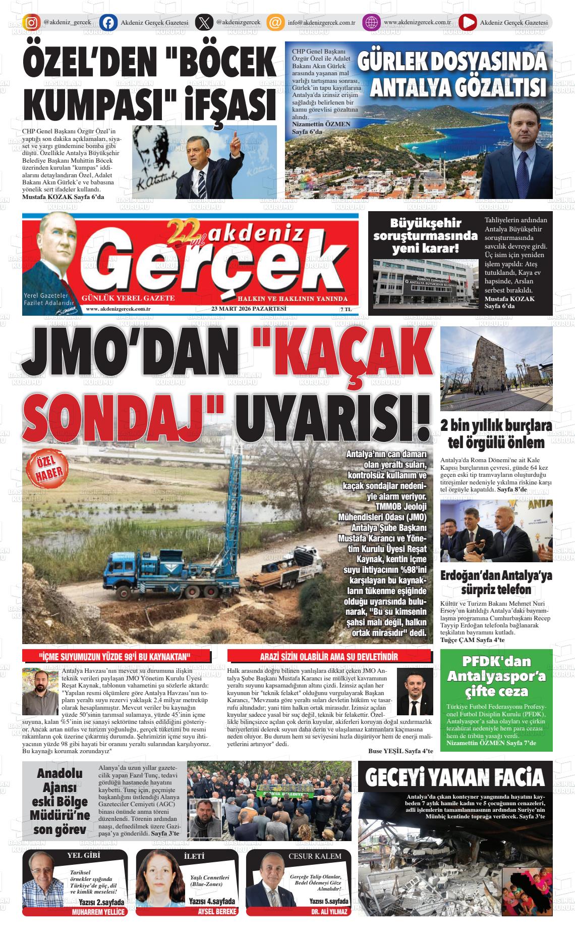 Antalya Akdenizgercek 23.03.2026