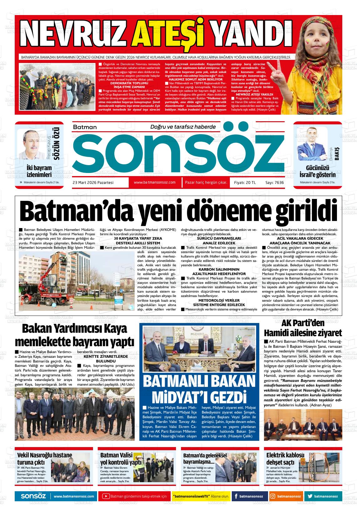 Batman Sonsoz 23.03.2026