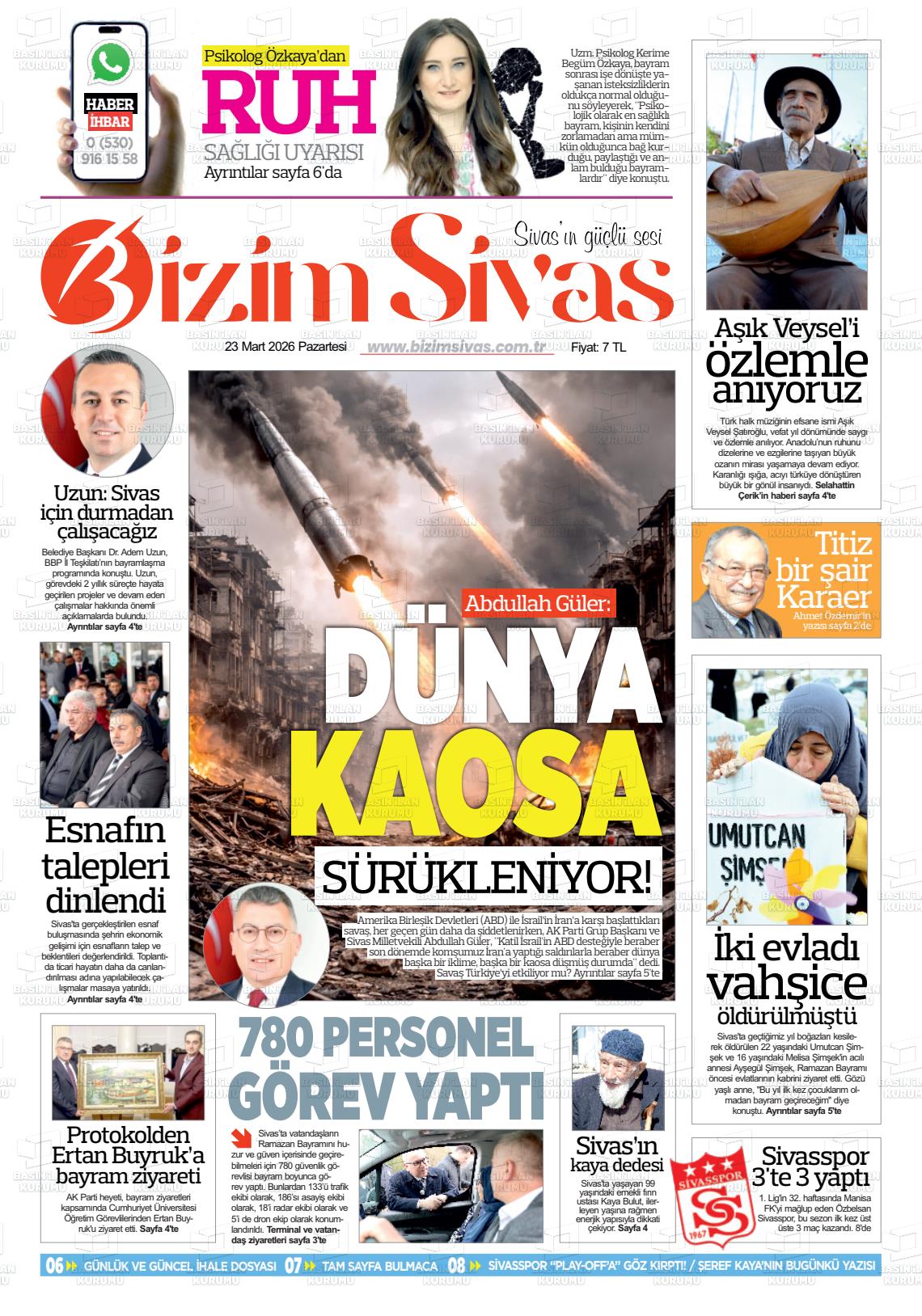 Sivas Bizim 23.03.2026