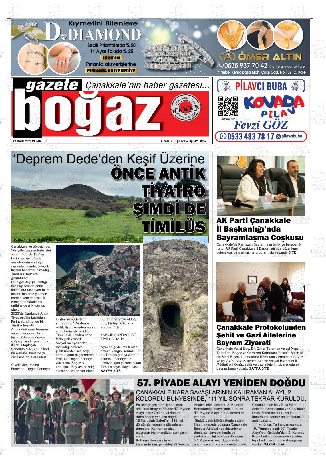 Canakkale Bogaz 23.03.2026