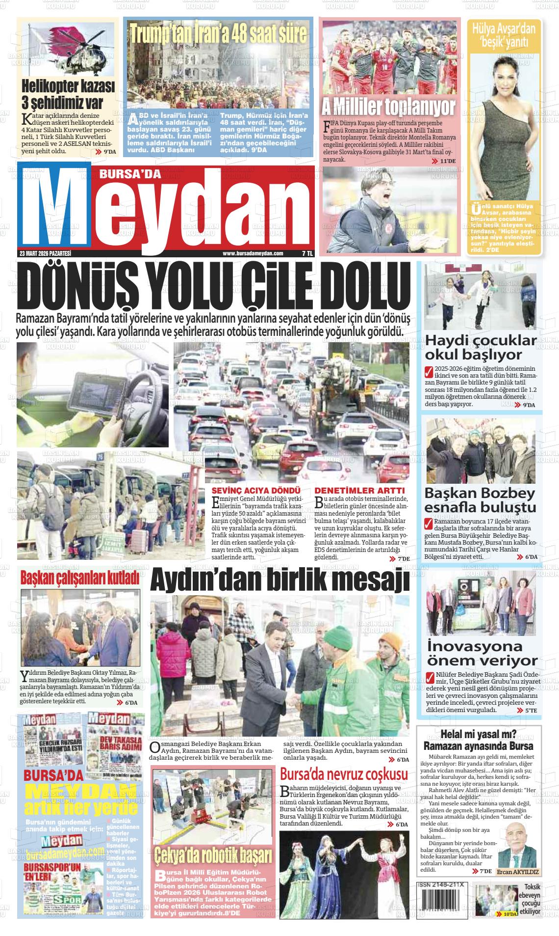 Bursa Dameydan 23.03.2026