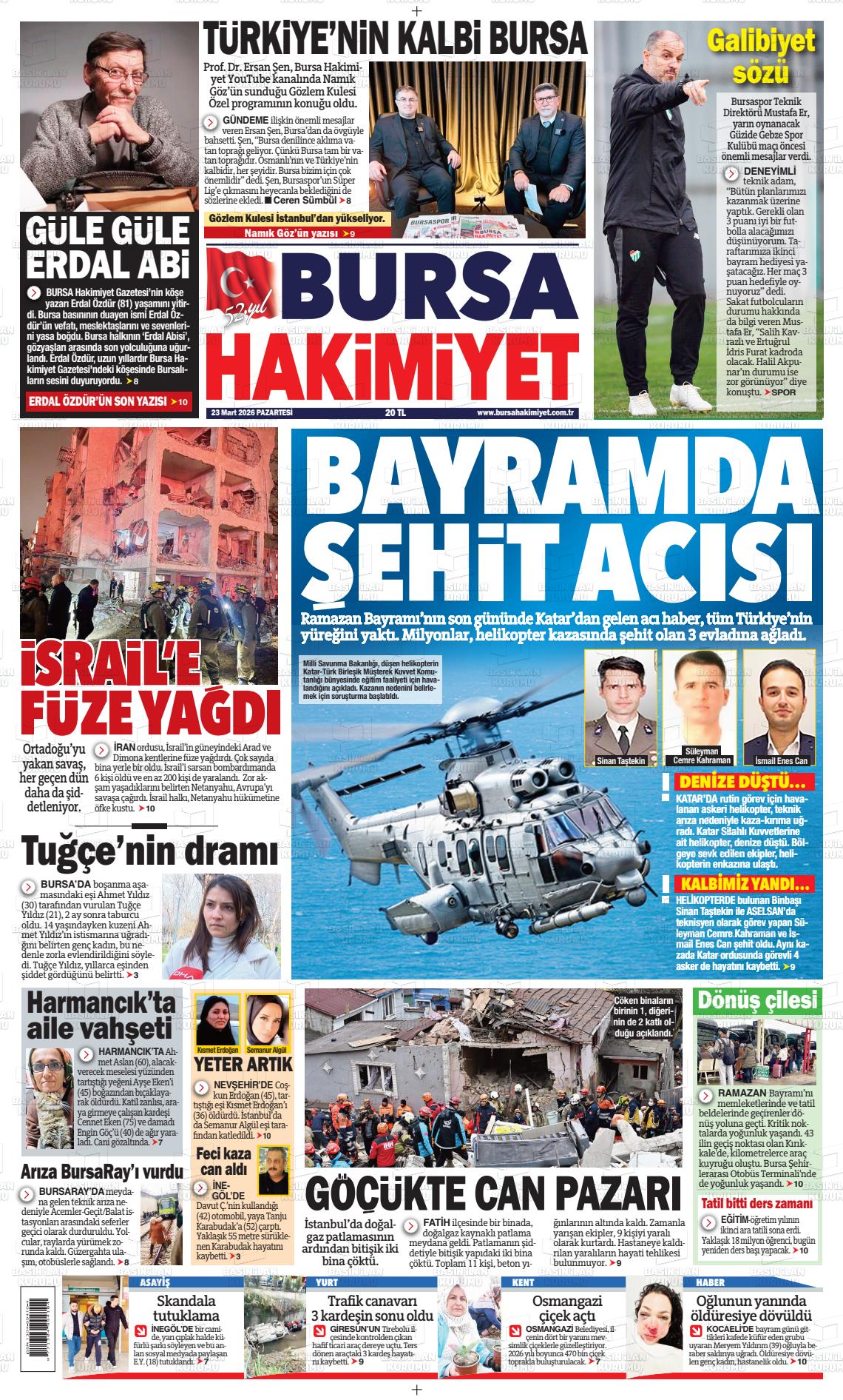 Bursa Hakimiyet 23.03.2026