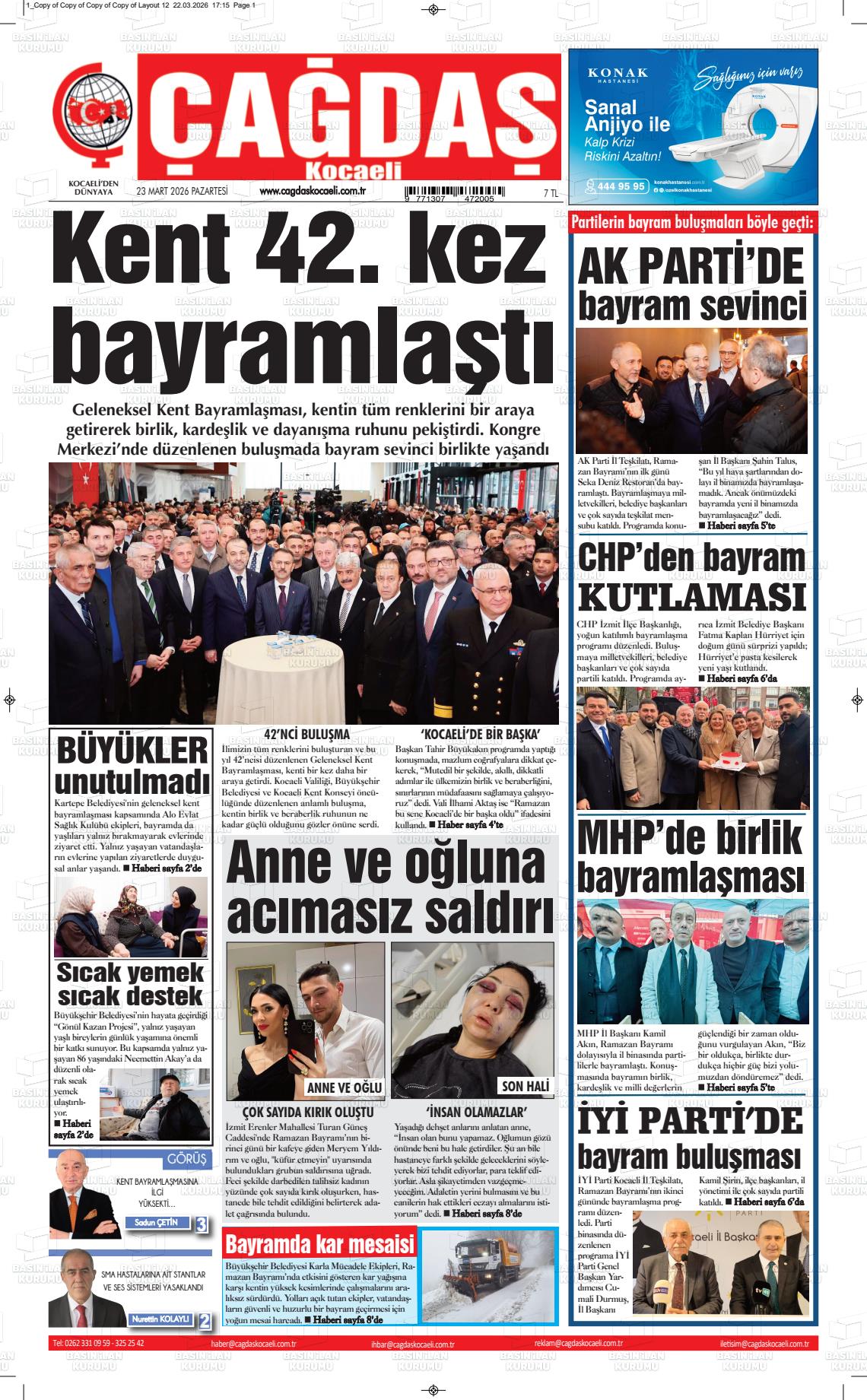 Kocaeli Cagdas 23.03.2026