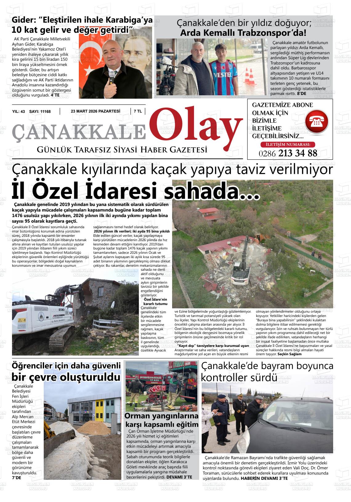 Canakkale Olay 23.03.2026