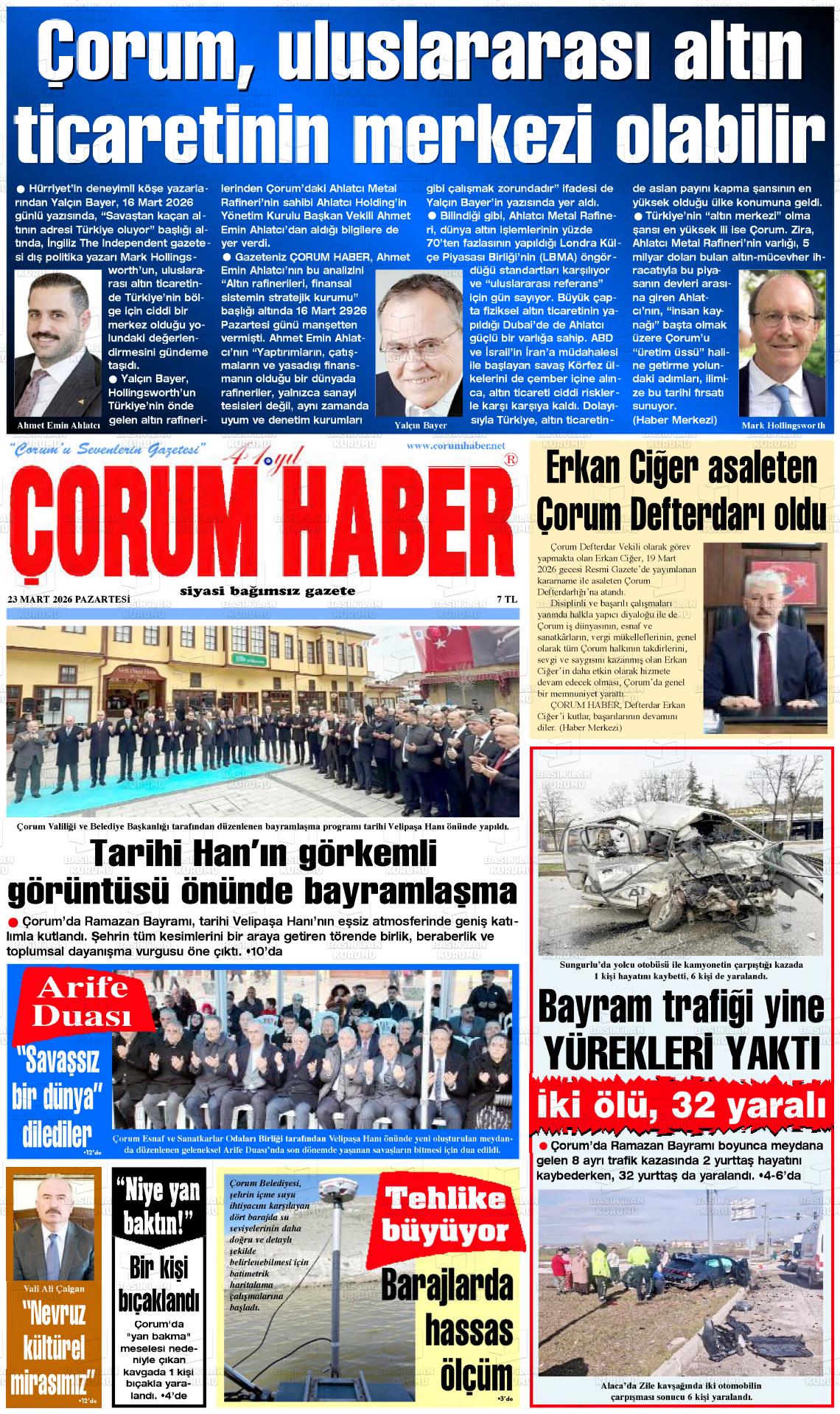 Corum Haber 23.03.2026