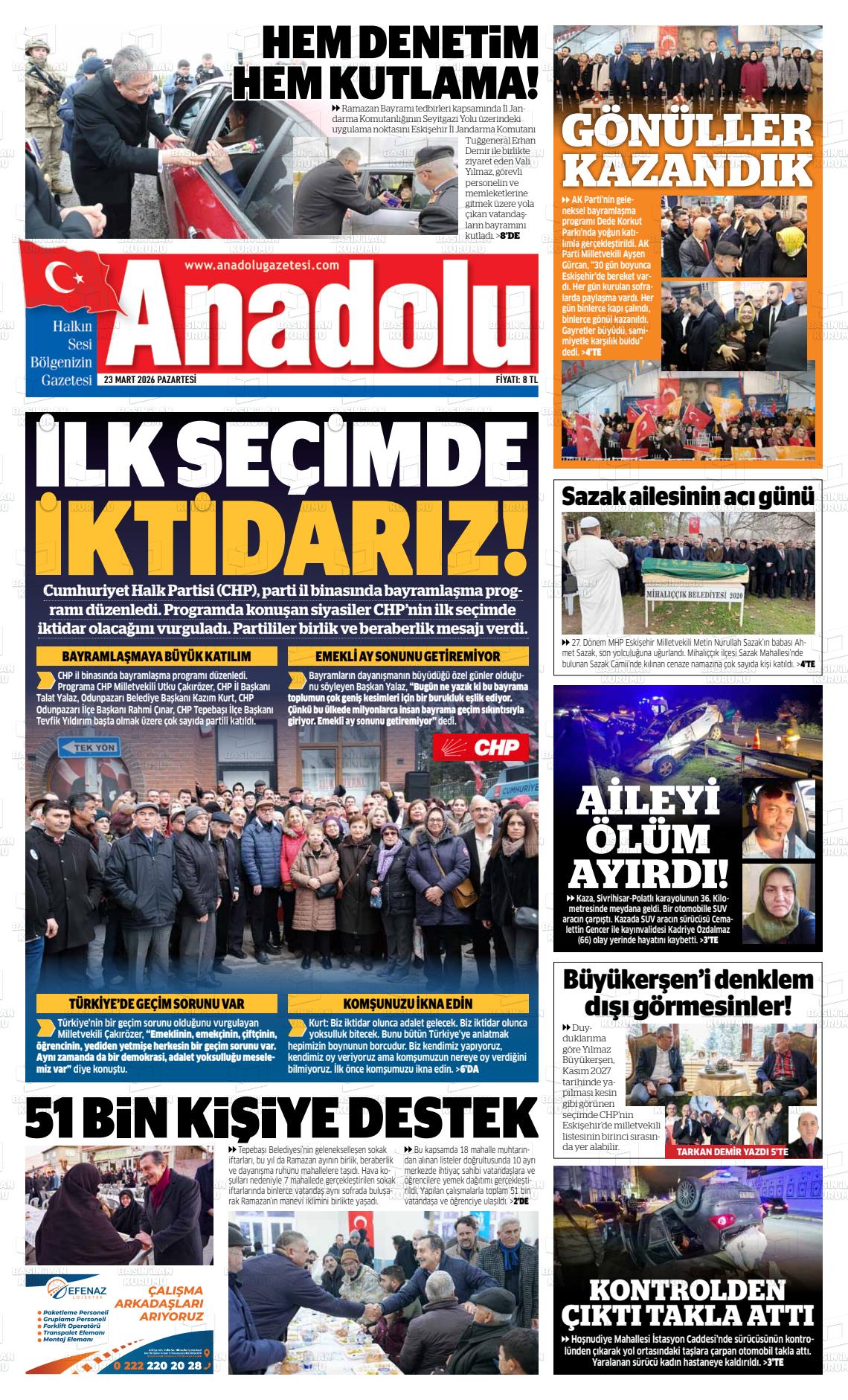 Eskisehir Anadolu 23.03.2026