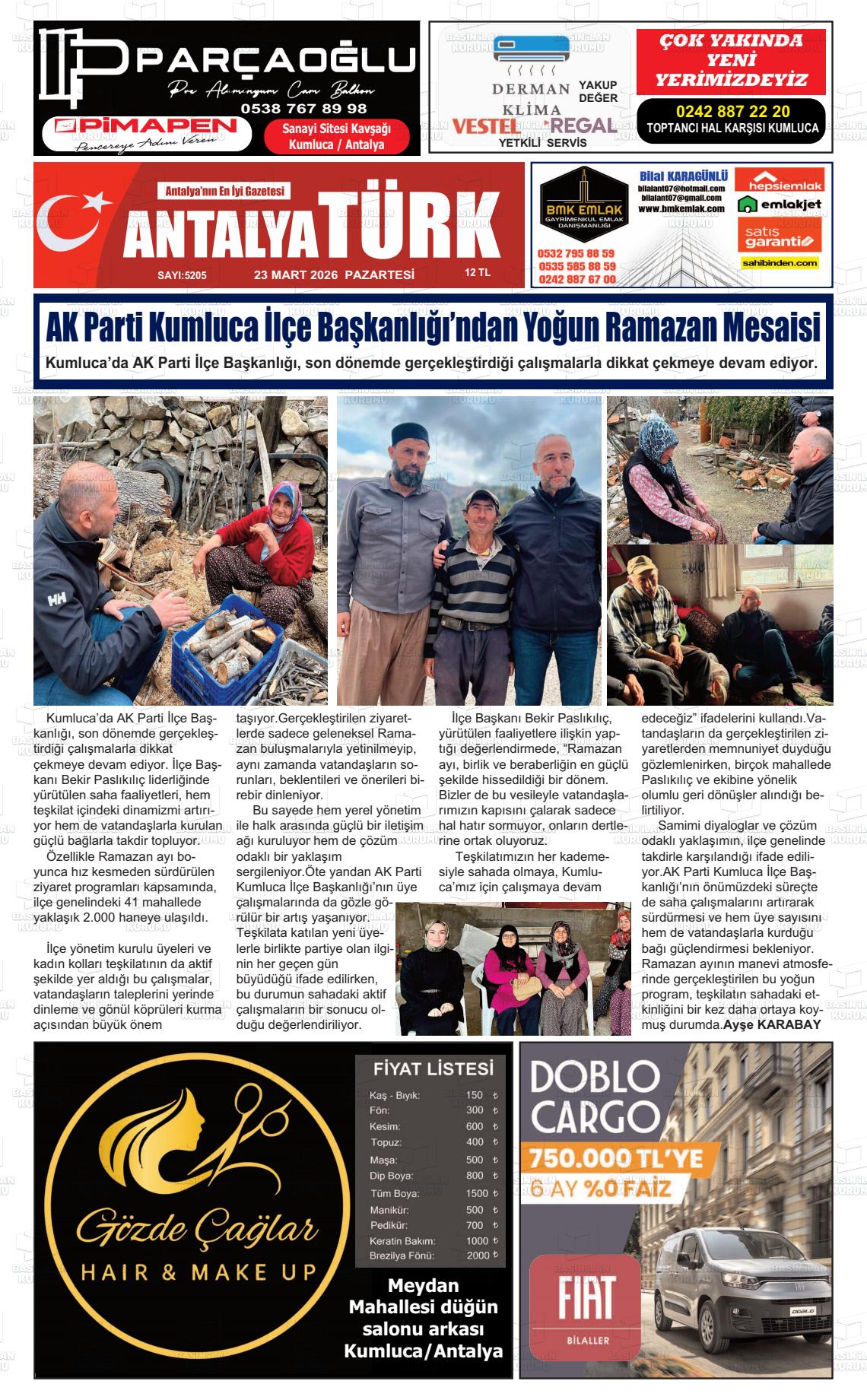 Antalya Finikea 23.03.2026